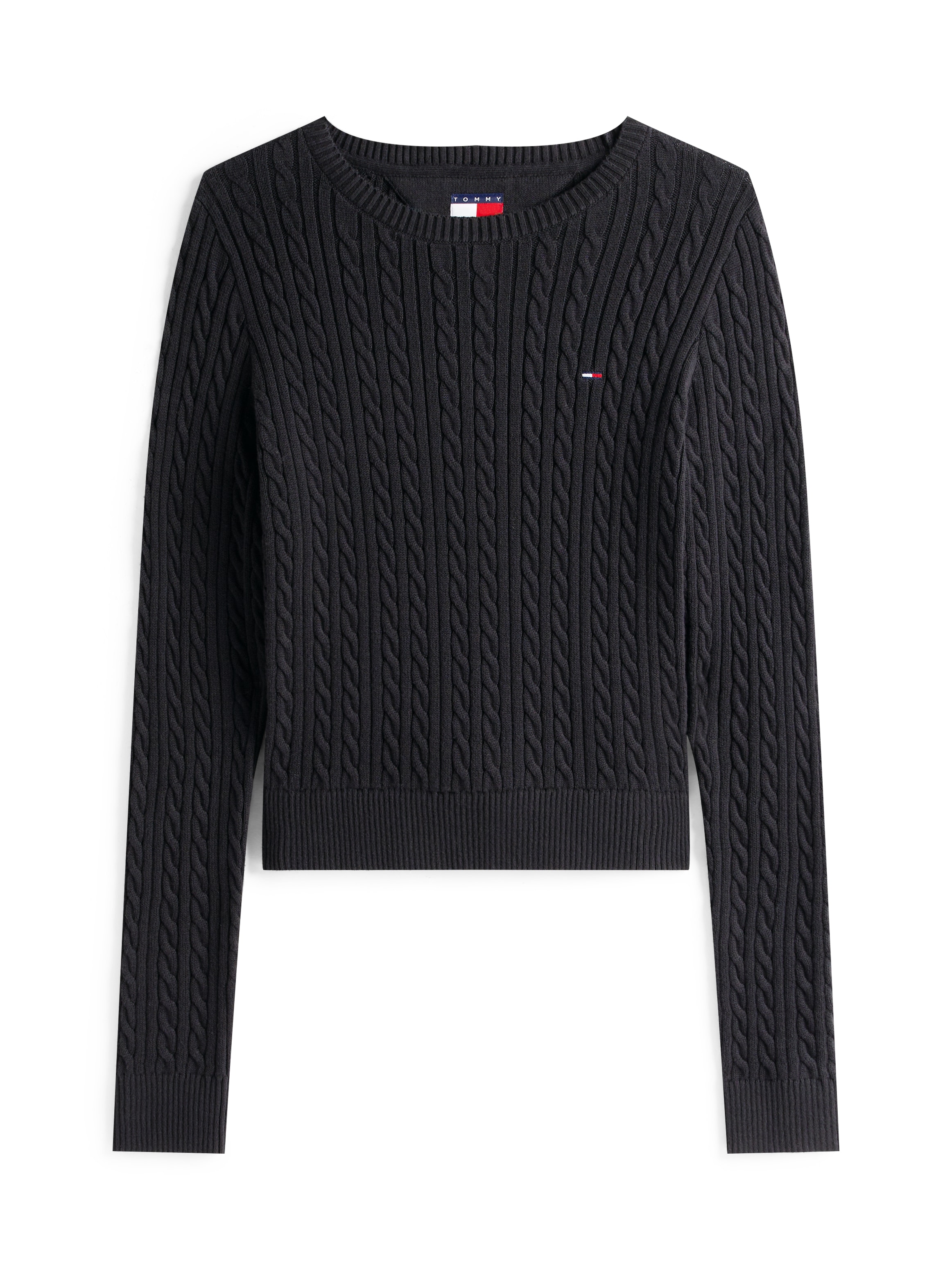 Tommy Jeans Strickpullover »TJW CABLE ESSENTIAL SWEATER« mit Zopfmuster