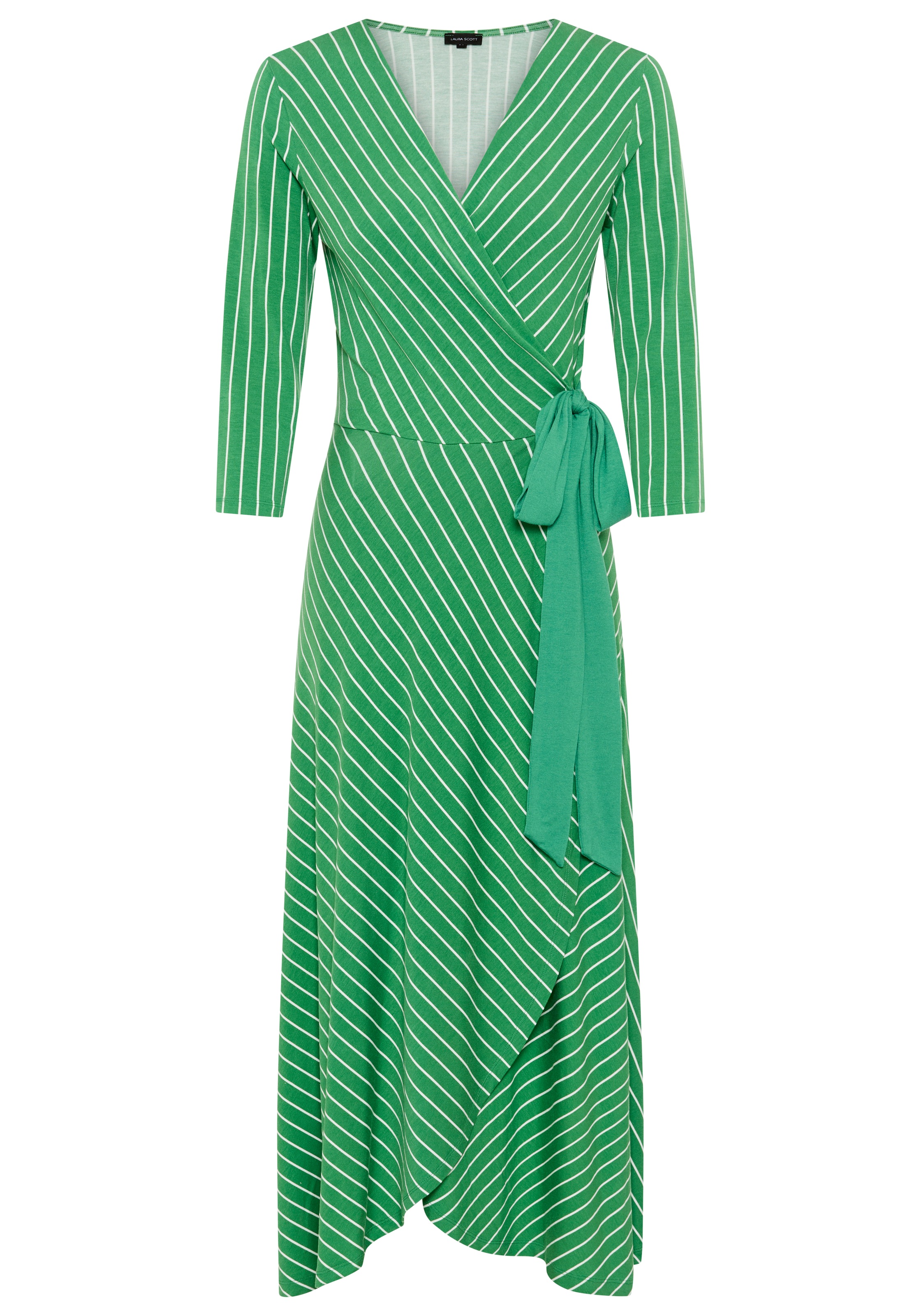 Laura Scott Sommerkleid casual Stil, für entspannte Tage, aus Viskose und Elasthan, Kurzarm