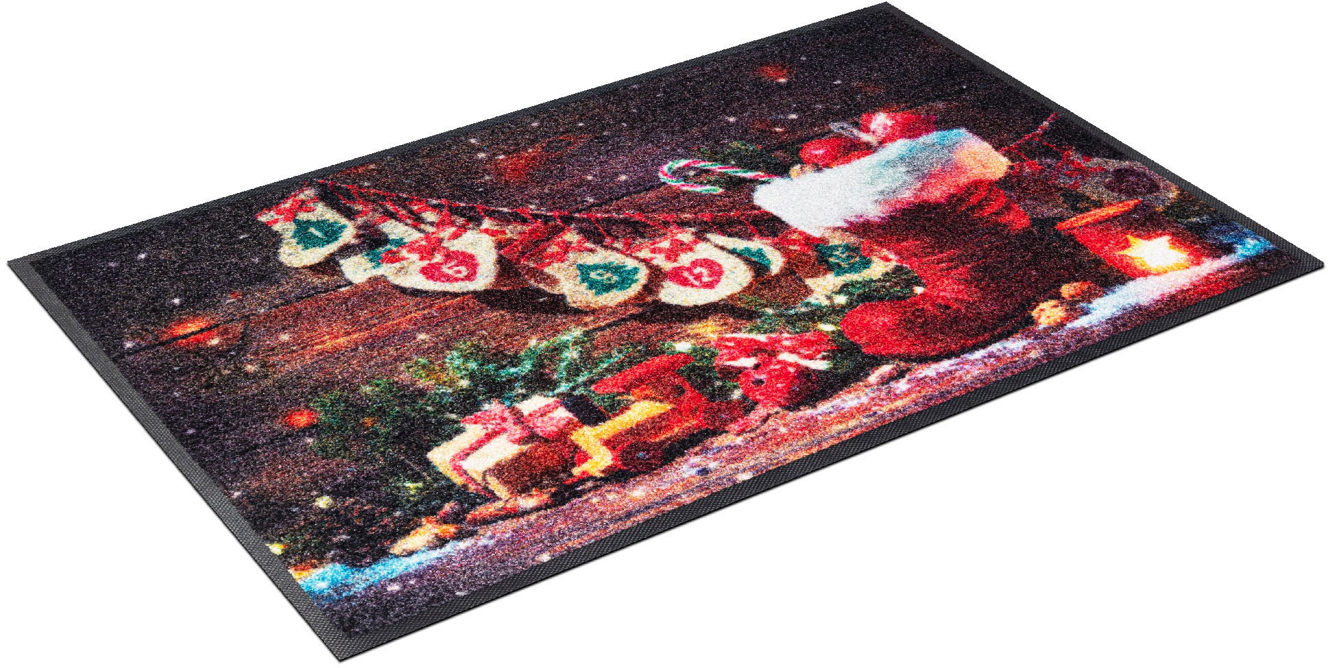 Image of Kleen-Tex Fussmatte "Advent Season" rechteckig 7 mm Höhe Schmutzfangmatte, Motiv Weihnachten, waschbar