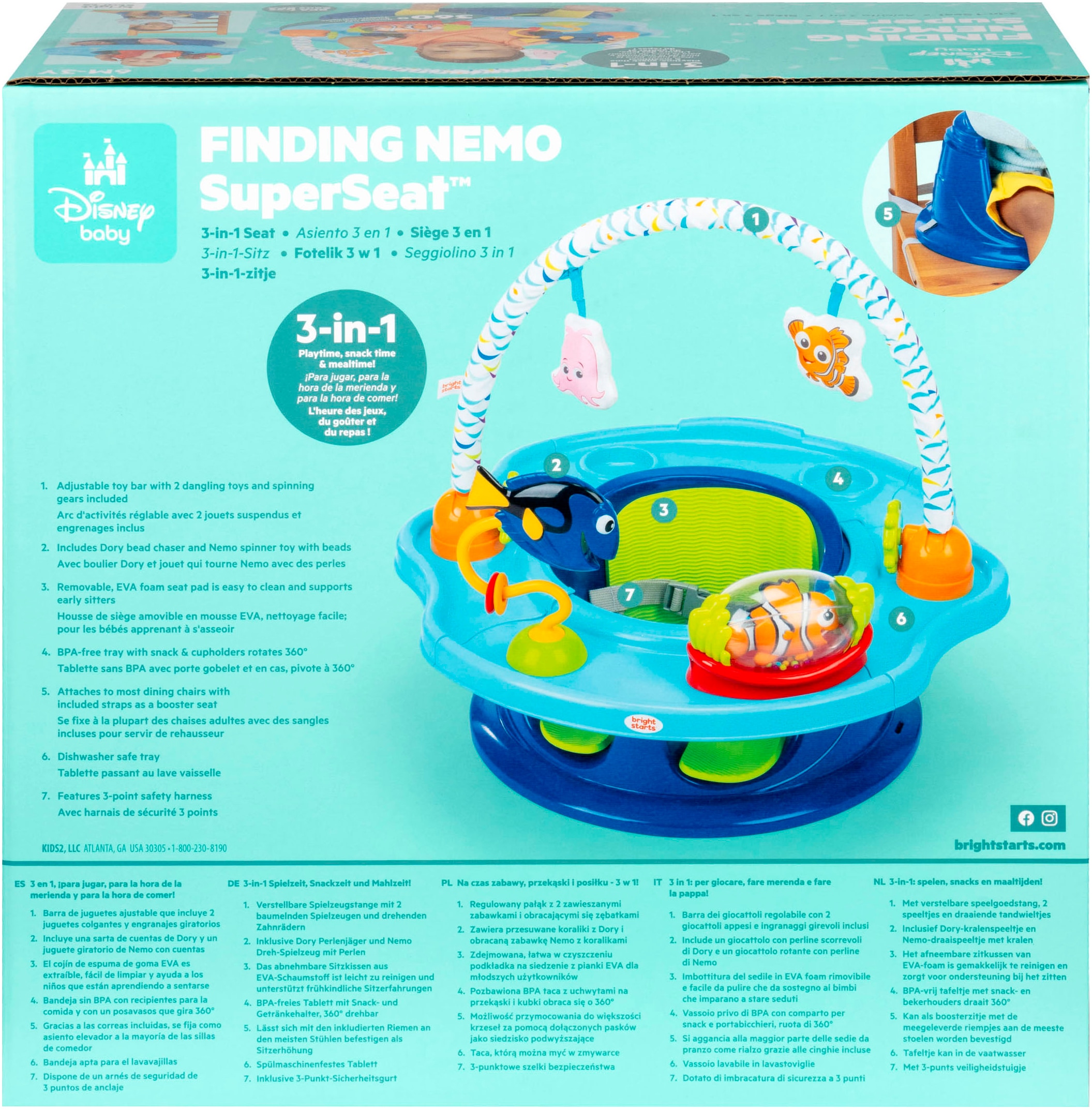 Bright Starts Tischsitz »Finding Nemo SuperSeat 3-in-1 Seat«