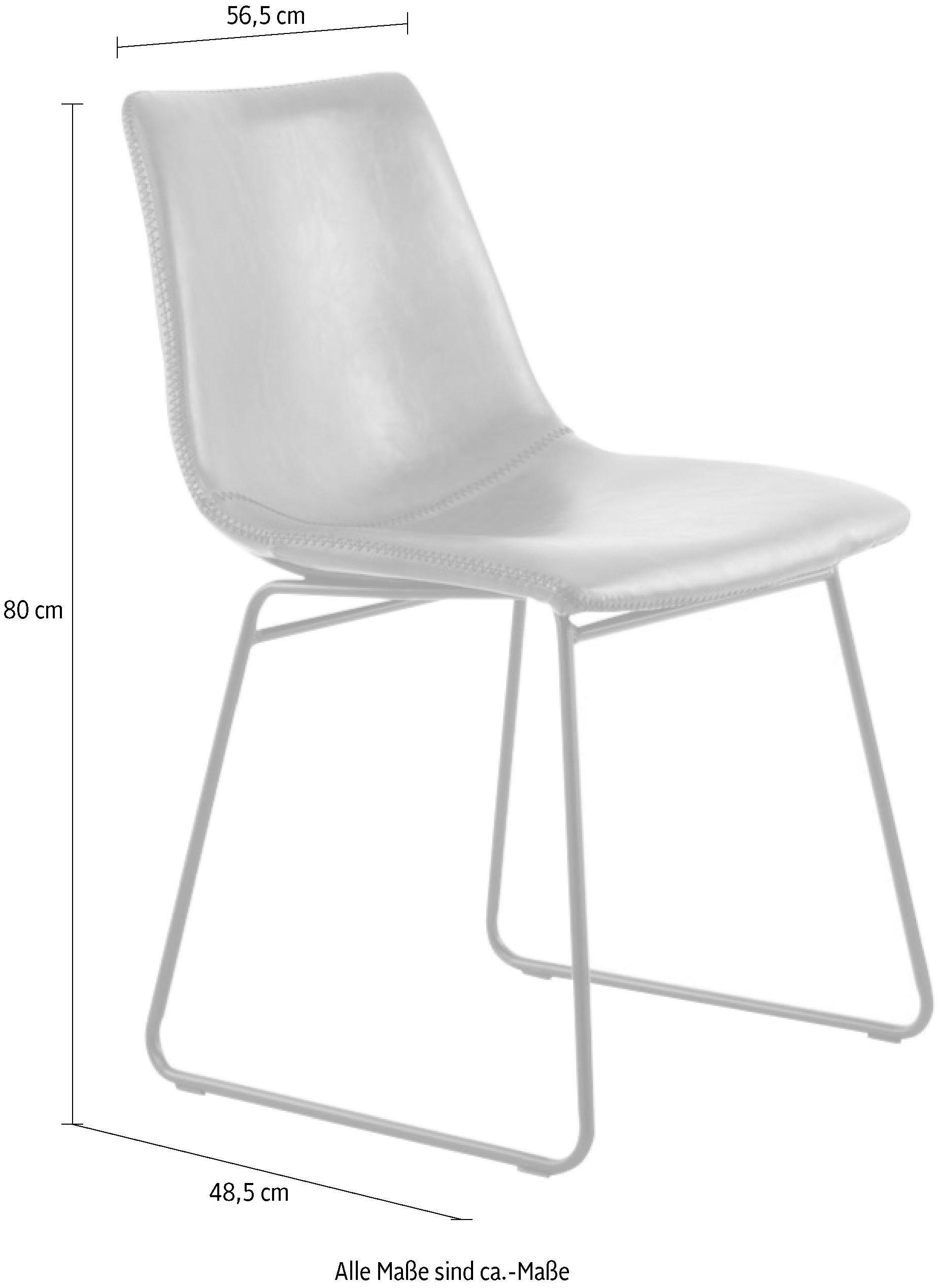 Kayoom Stuhl »Caila 110 2er-Set, Esszimmerstuhl in robuster Aufmachung«, (Set), 2 St., pflegeleicht, modern, strapazierfähig, integrierbar in jeden Wohnstil