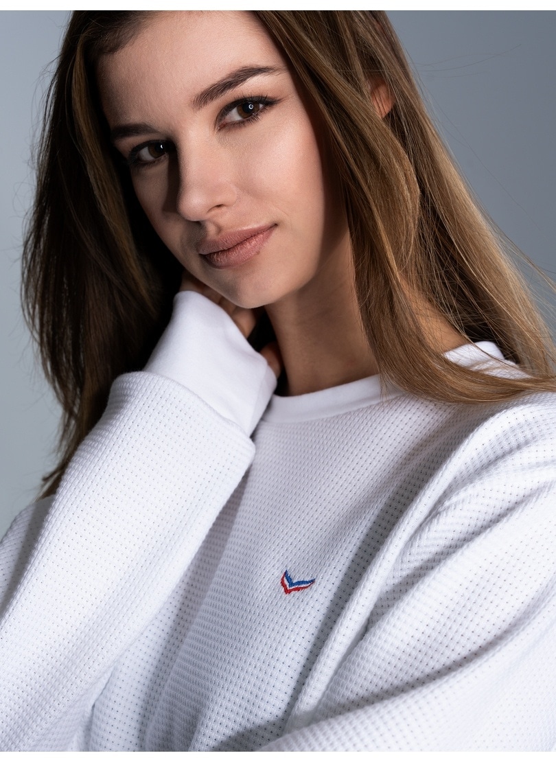 Trigema Sweatshirt »TRIGEMA Sweatshirt in Waffeloptik«
