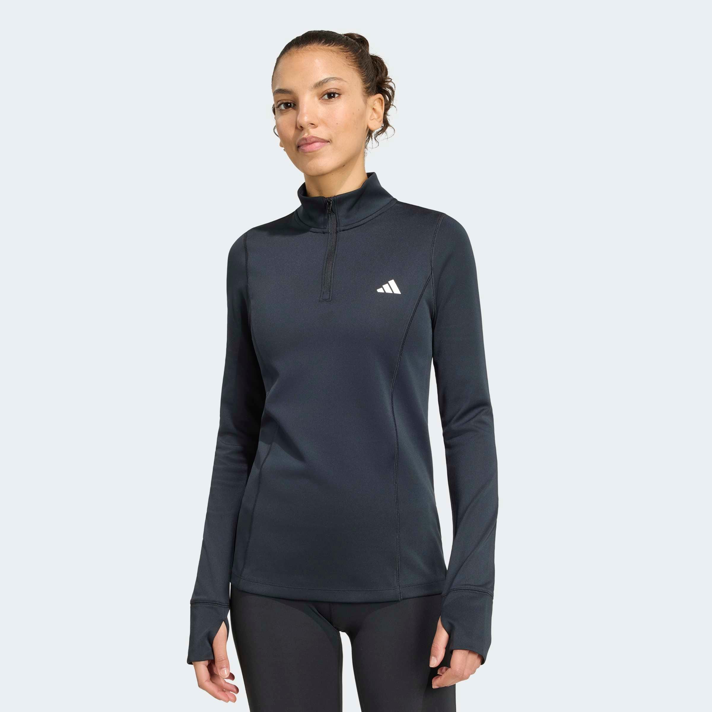 Image of adidas Performance Rollkragenpullover "WORKOUT ESSENTIALS 1/4 ZIP COVER UP" mit Reissverschluss, für Sportmode und Streetwear, sportlicher Stil