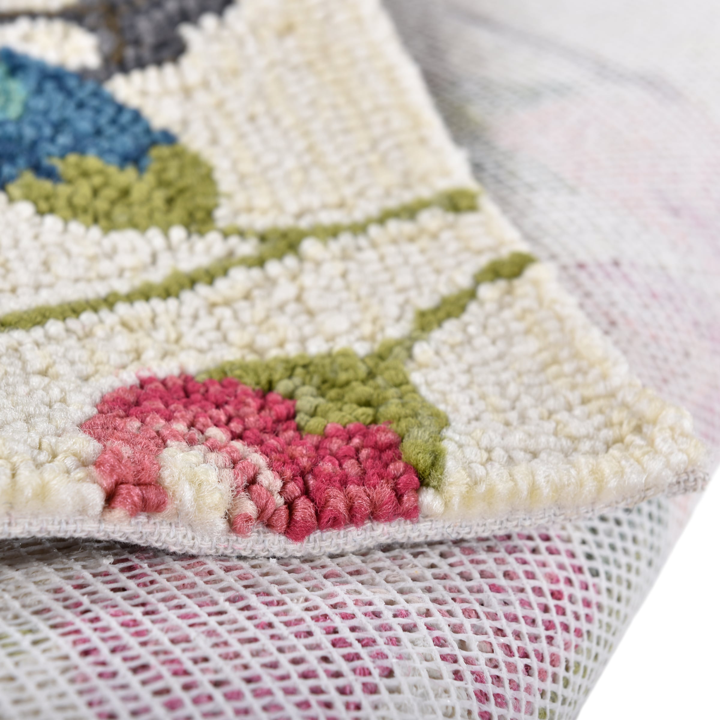 Gino Falcone Tapis »Rosetta 019 Vögel« Rectangulaire 15 mm Höhe particulièrement doux grâce à la microfibre, adapté intérieur et extérieur, salon
