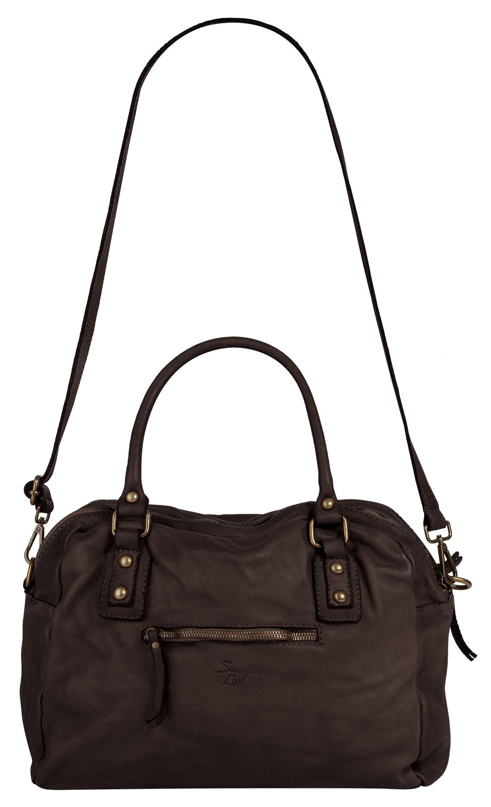 Samantha Look Shopper, echt Leder, Made in Italy