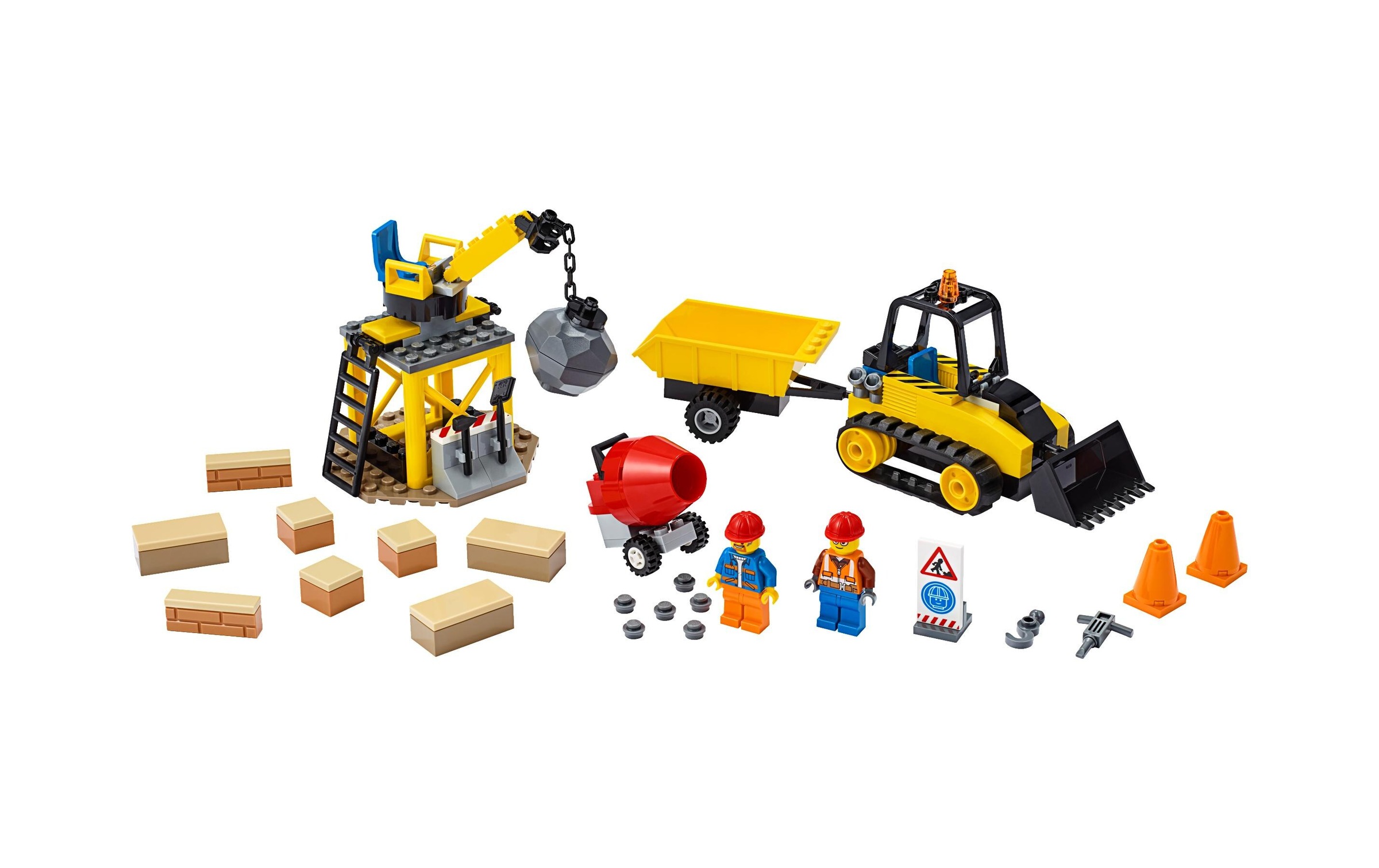 LEGO® Konstruktionsspielsteine »Bagger auf der Baustelle«