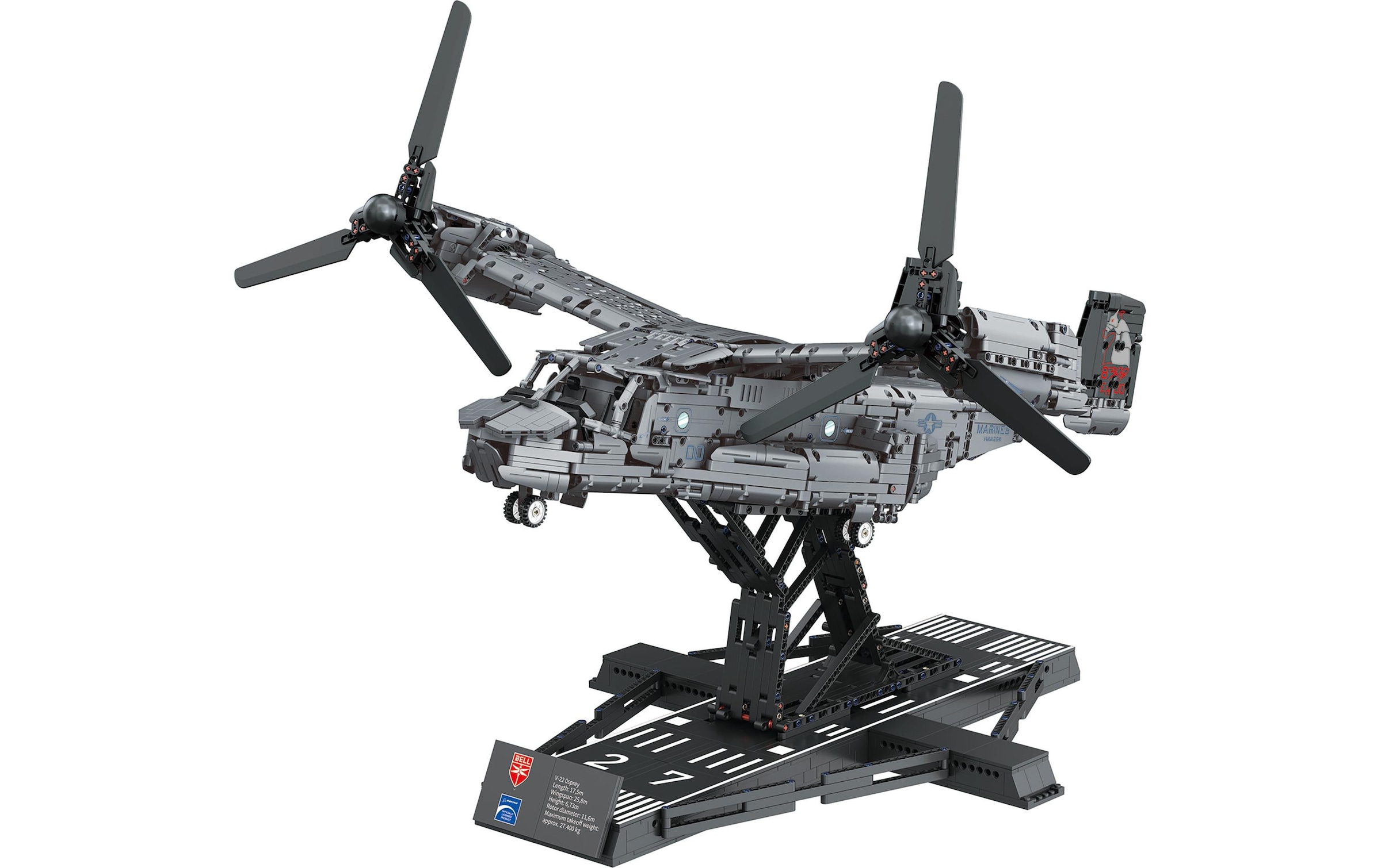 Image of Revell Konstruktionsspielsteine "Bell Boeing V-22 Osprey – Brick System 1:25"