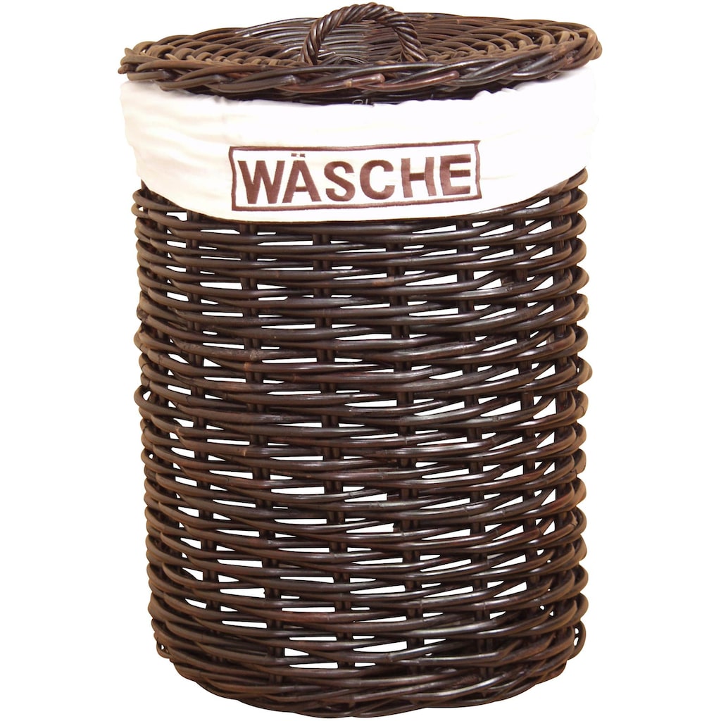 Home affaire Wäschekorb, Rattangeflecht, Höhe 65 cm