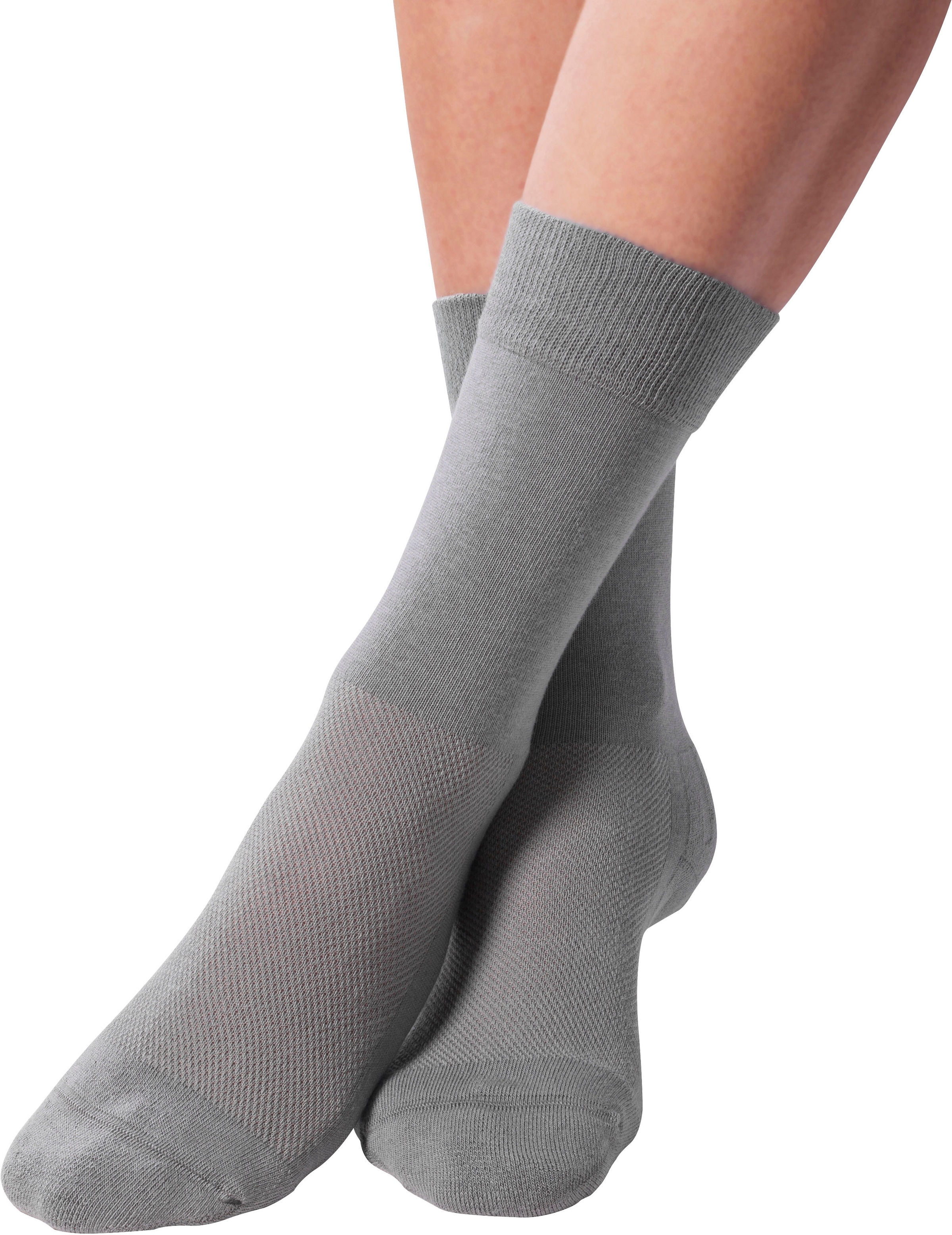 Fussgut Diabetikersocken »Venenfeund Sensitiv Socken mit Airchannel Fussbelüftung«, (2 Paar), verstärkte Fusspolsterung, weiter Bund, kein Druck