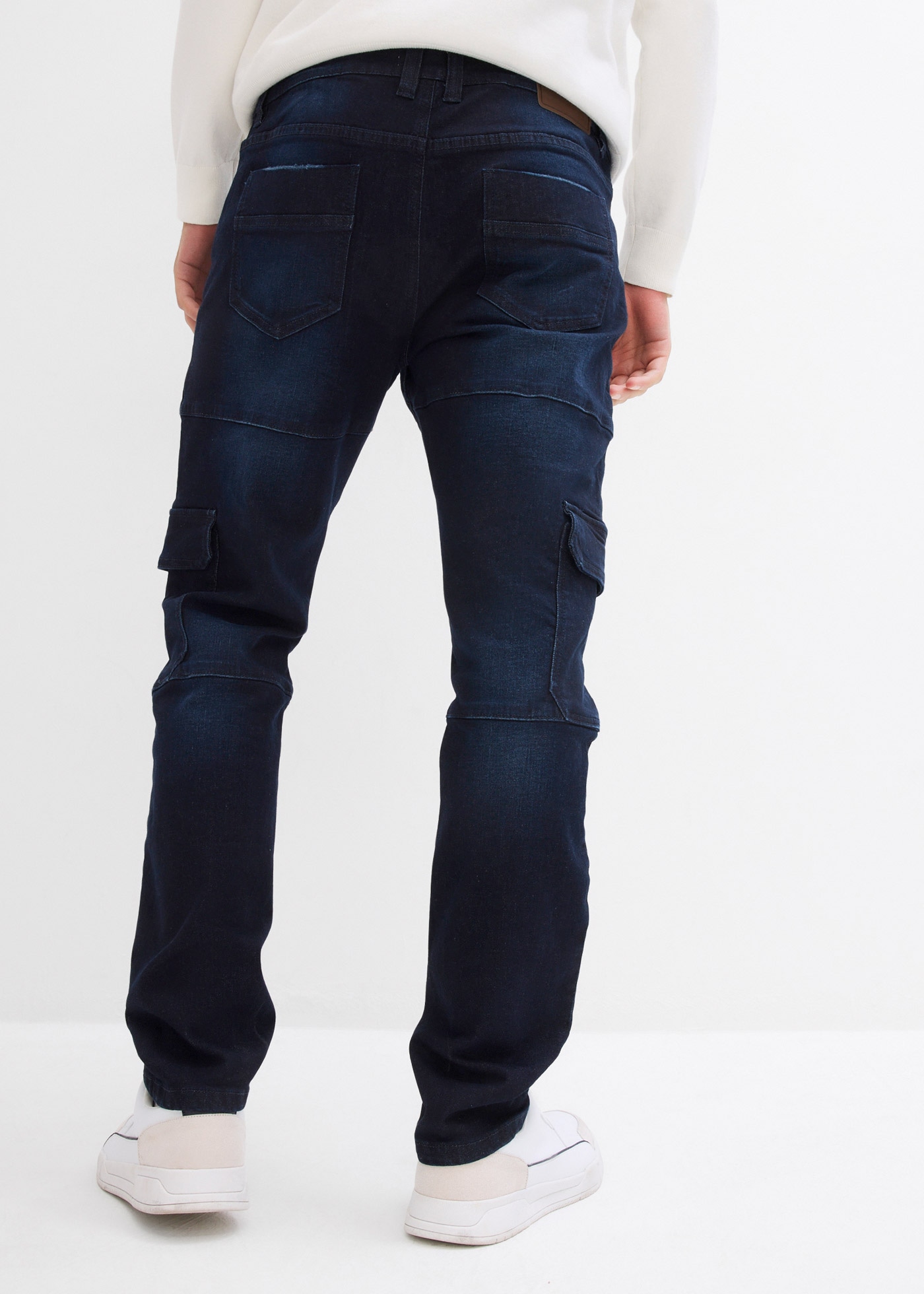 bonprix Jeans cargo »Slim Fit Cargo-Stretch-Jeans, Straight« Slim Fit Cargo-Stretch-Jeans, Straight