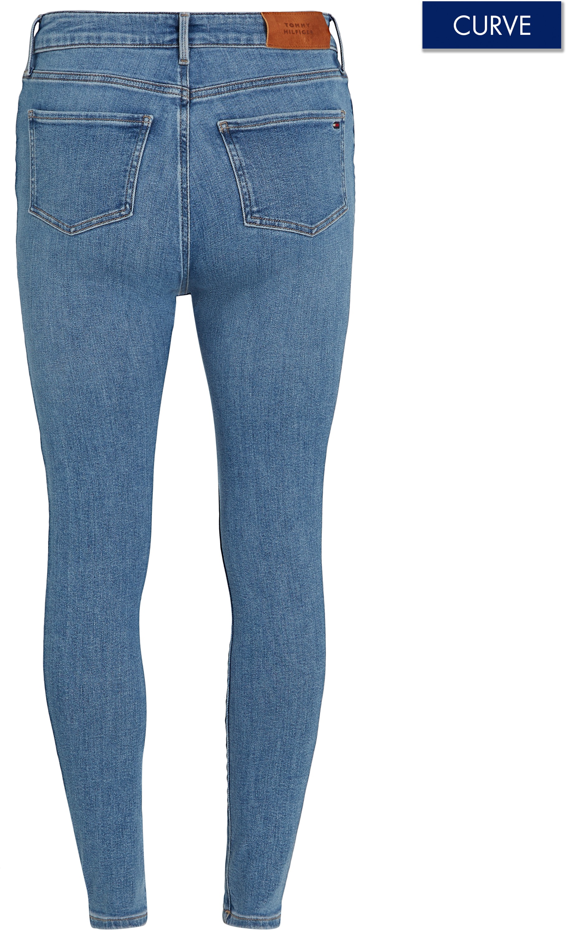 Tommy Hilfiger Curve Slim-fit-Jeans »Jeans CRV HARLEM SKINNY«, in Grossen Grössen, Five Pocket Form