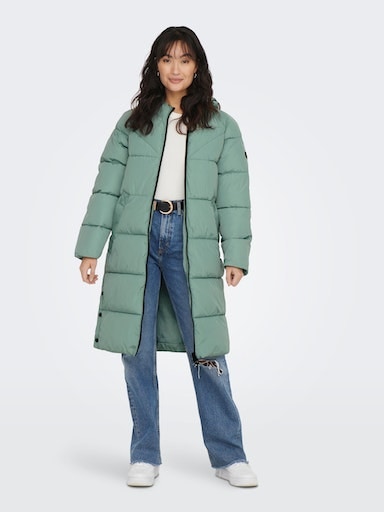 ONLY Steppmantel »ONLAMANDA LONG PUFFER COAT«, mit Kapuze