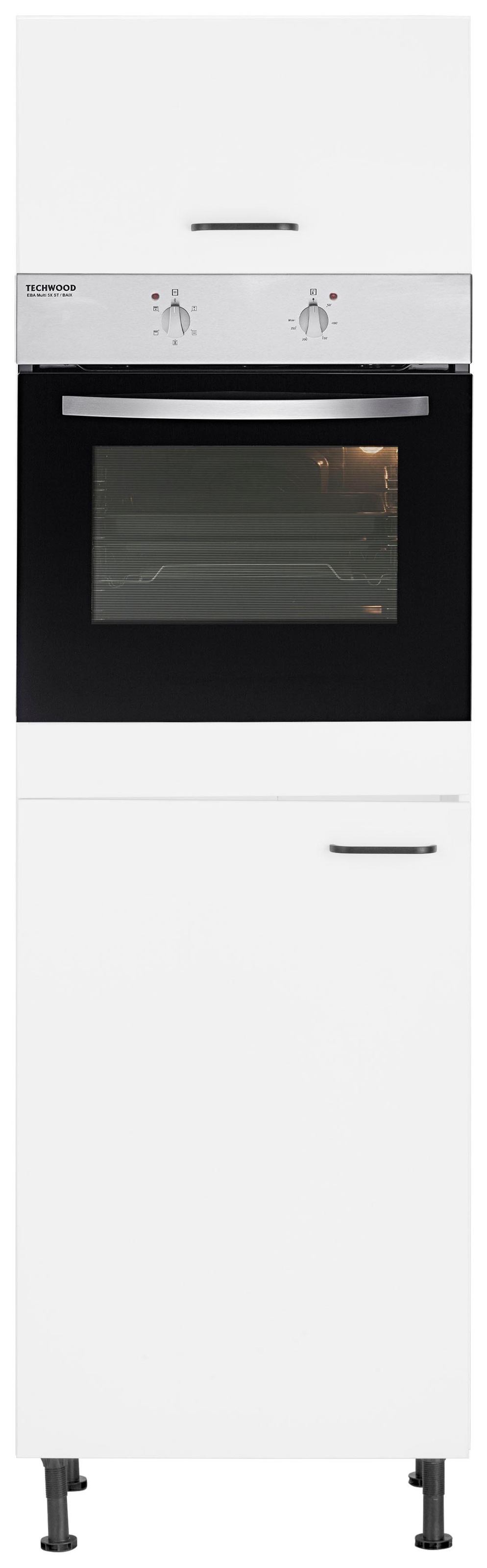 OPTIFIT Backofenumbauschrank "Elga" mit Soft-Close-Funktion, höhenverstellbaren Füßen, Breite 60 cm