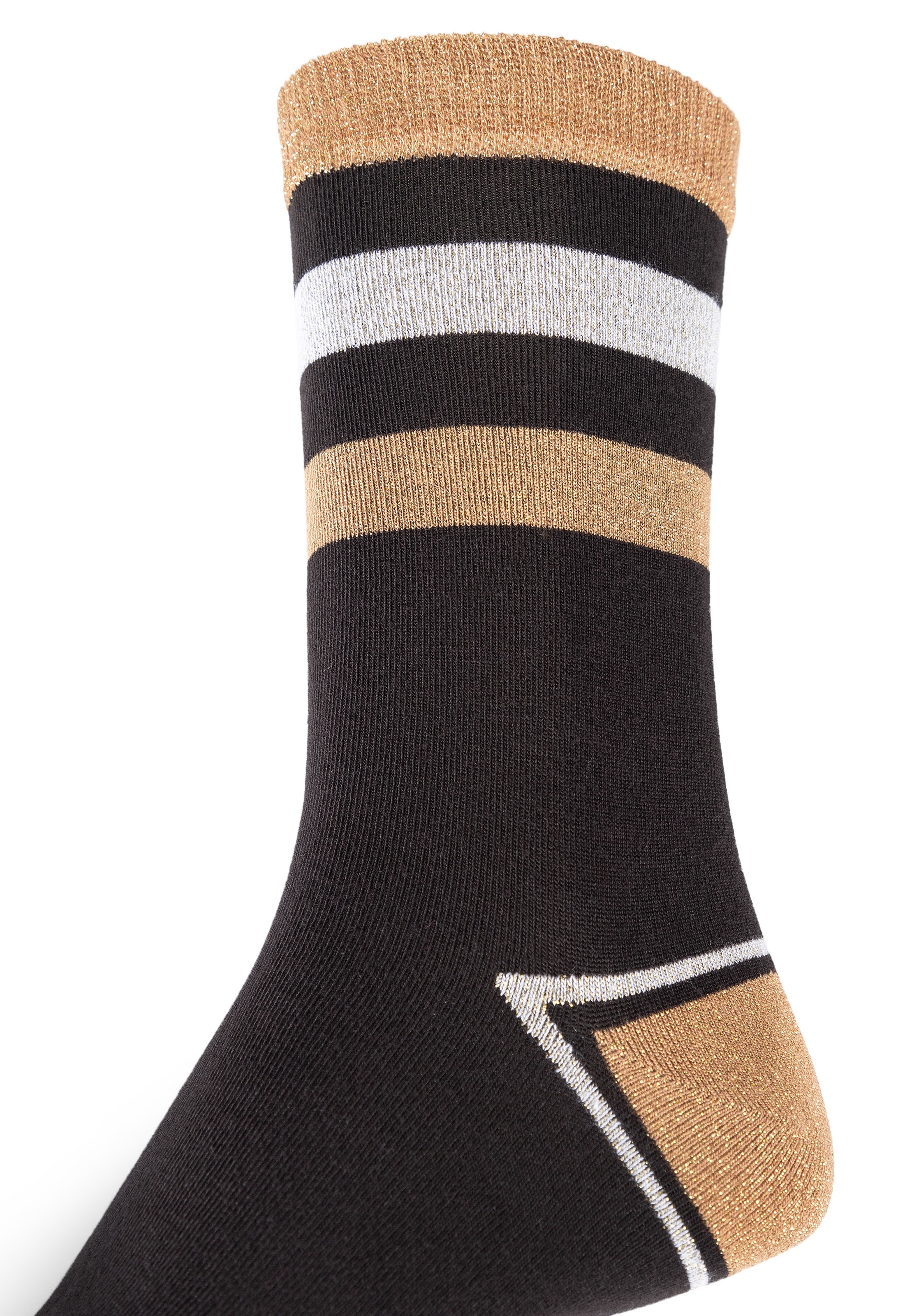 Camano Socken »silky touch«, (4 Paar), mit elastischem Bund