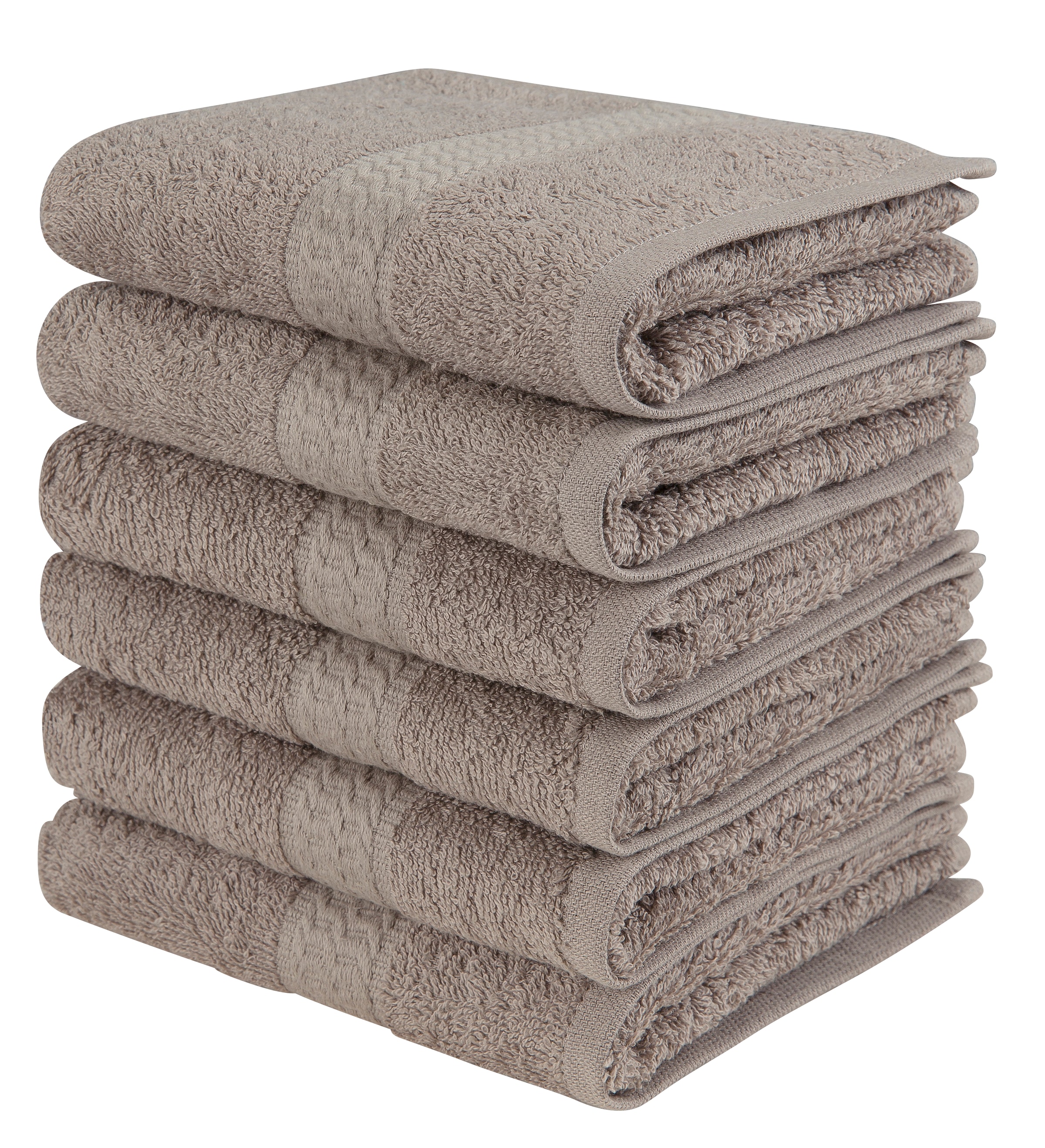 my home Gästehandtücher »Juna«, und 100% Handtuch-Set auf (6 Uni-Farben, als Baumwolle Serie, 30x50cm St.), versandkostenfrei in Set