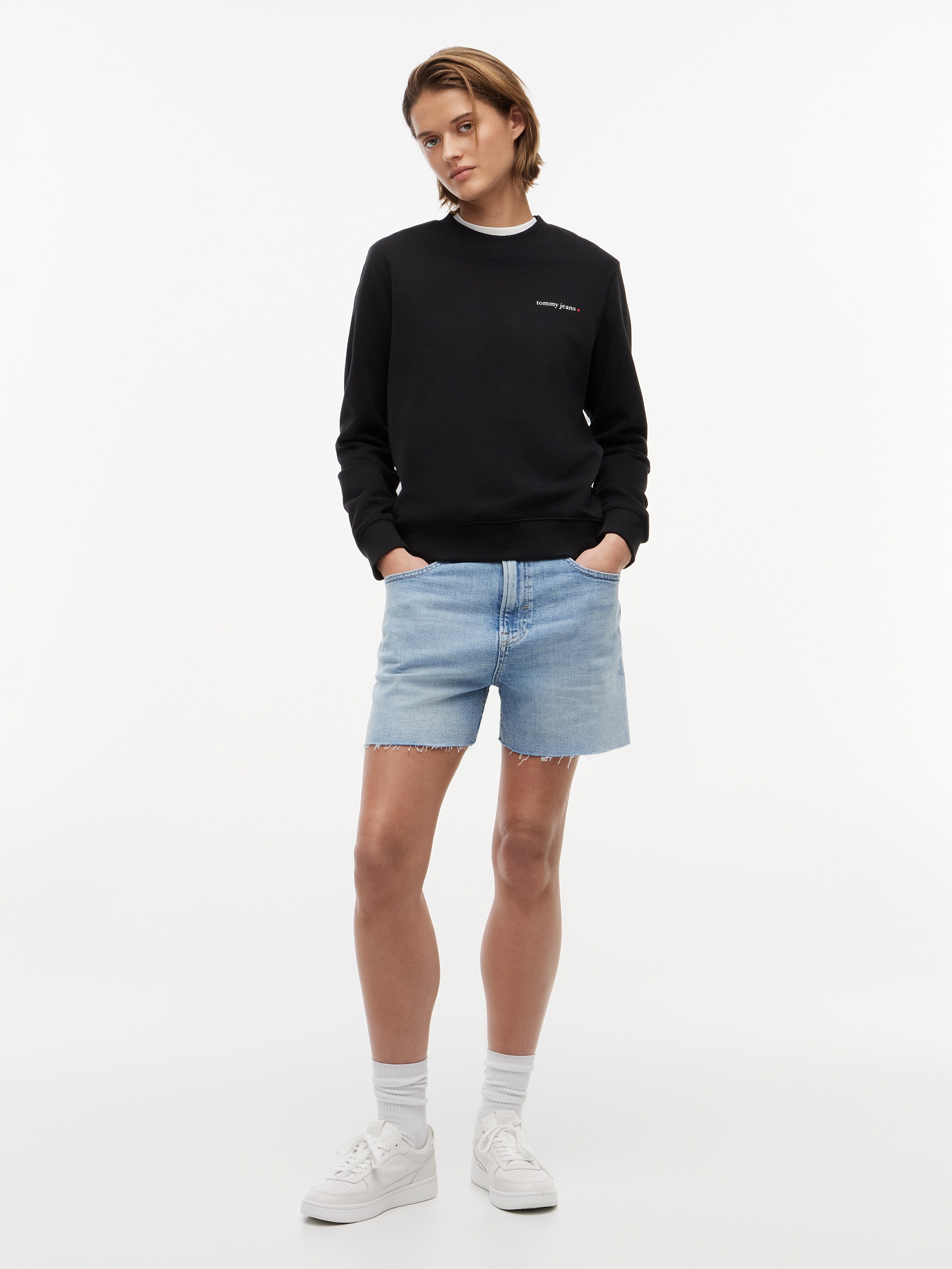 Tommy Jeans Sweat-shirt »TJW REG ESS LOGO 1 CREW EXT«, Coton, impression logo
