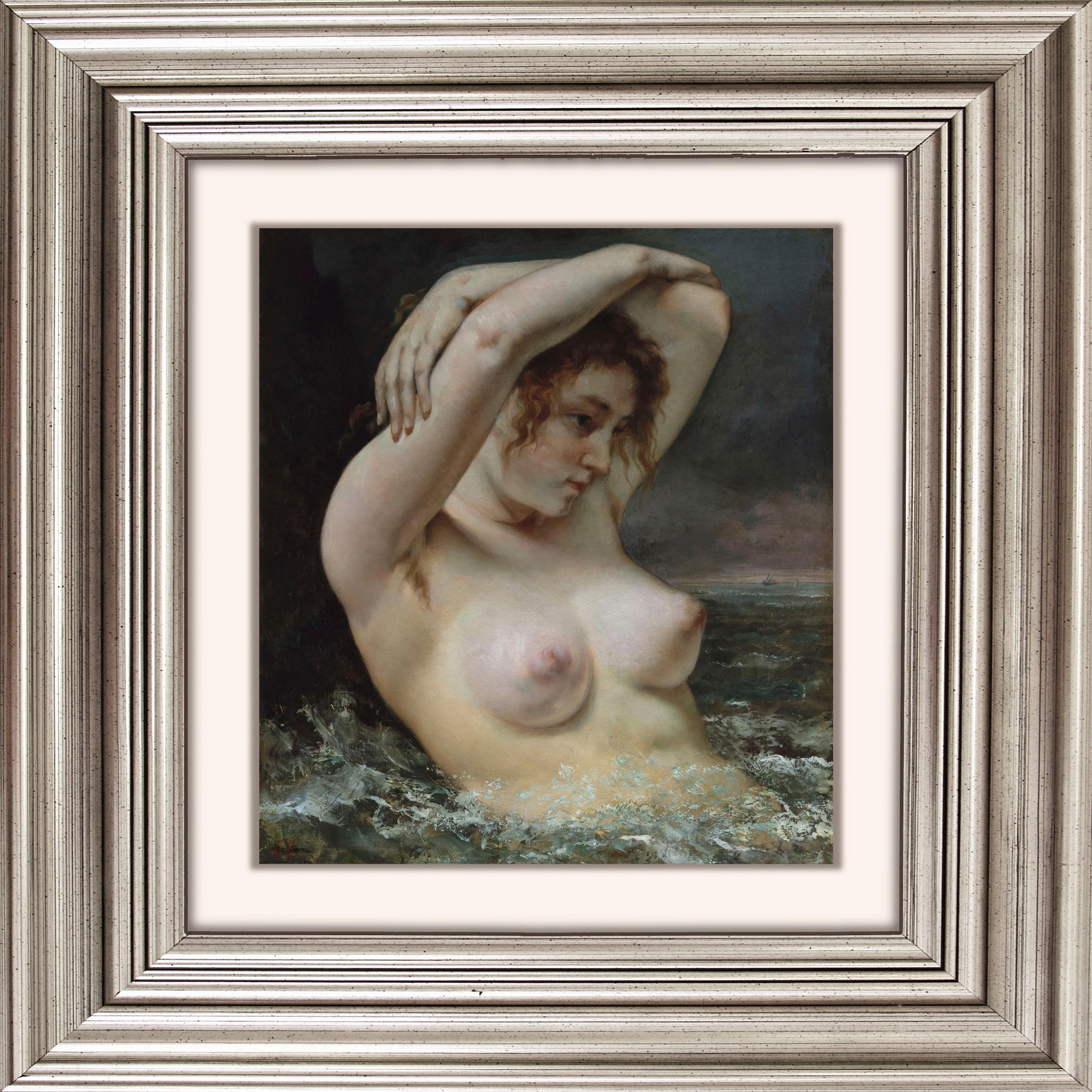 Image of queence Acrylglasbild "Aktzeichnung II" Anatomie Erotische Bilder Frau Gemälde Kunst Fine Art-Print in Galeriequalität