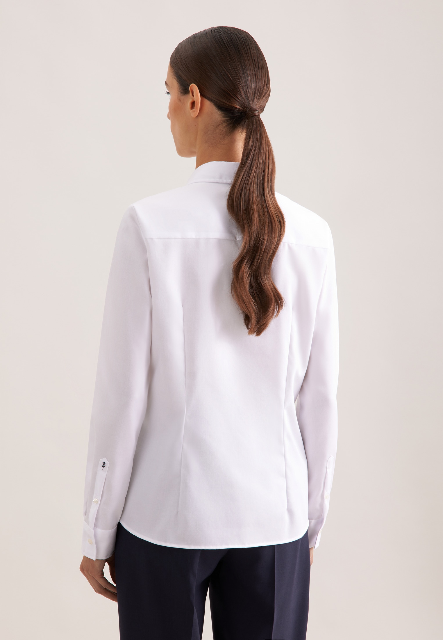 seidensticker Blouse chemise »Schwarze Rose« 1/1 Kragen Uni