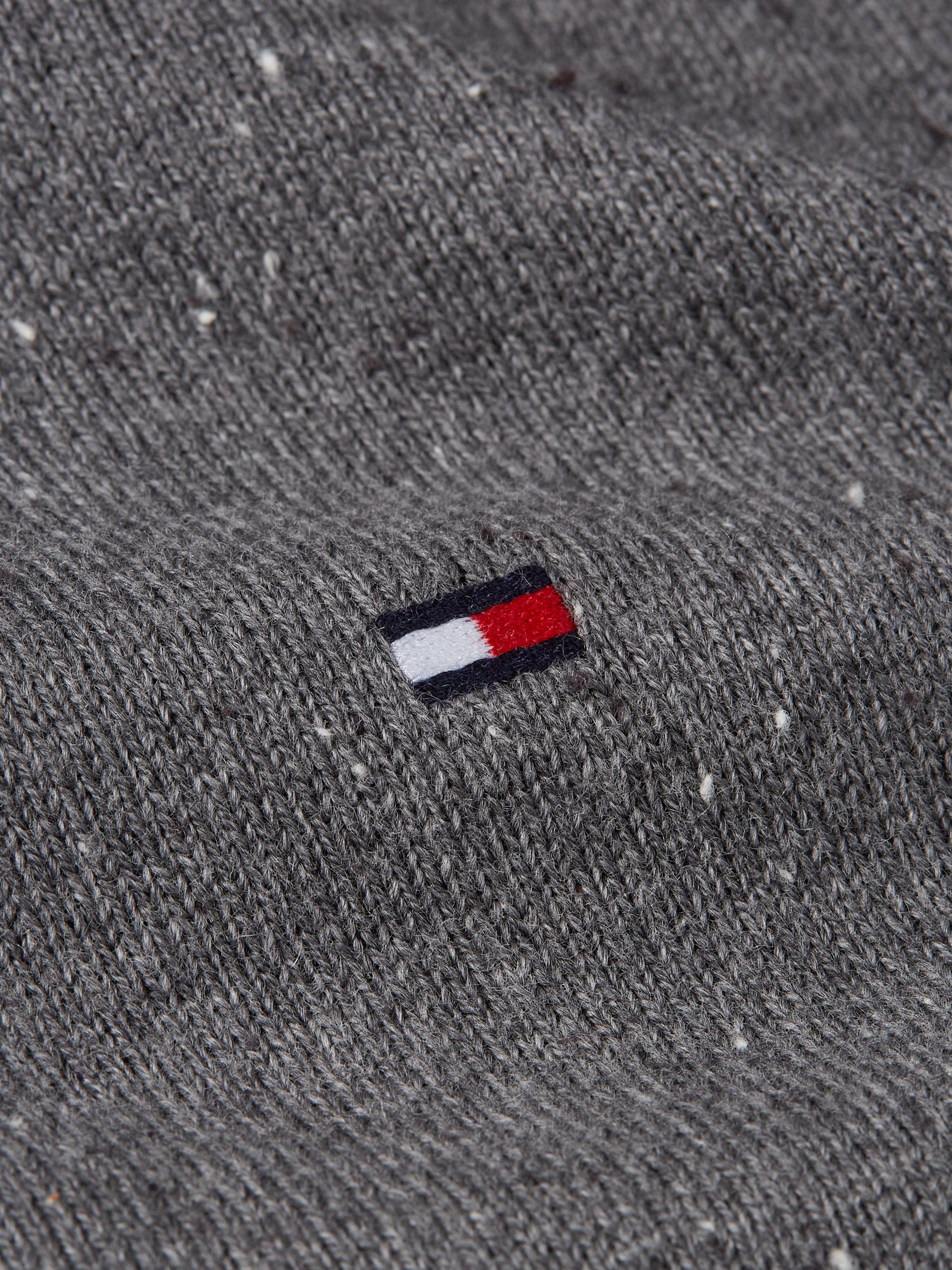 Tommy Hilfiger Polokragenpullover »PIMA ORG CTN CASHMERE LS POLO« Flag-Stickerei auf Brust