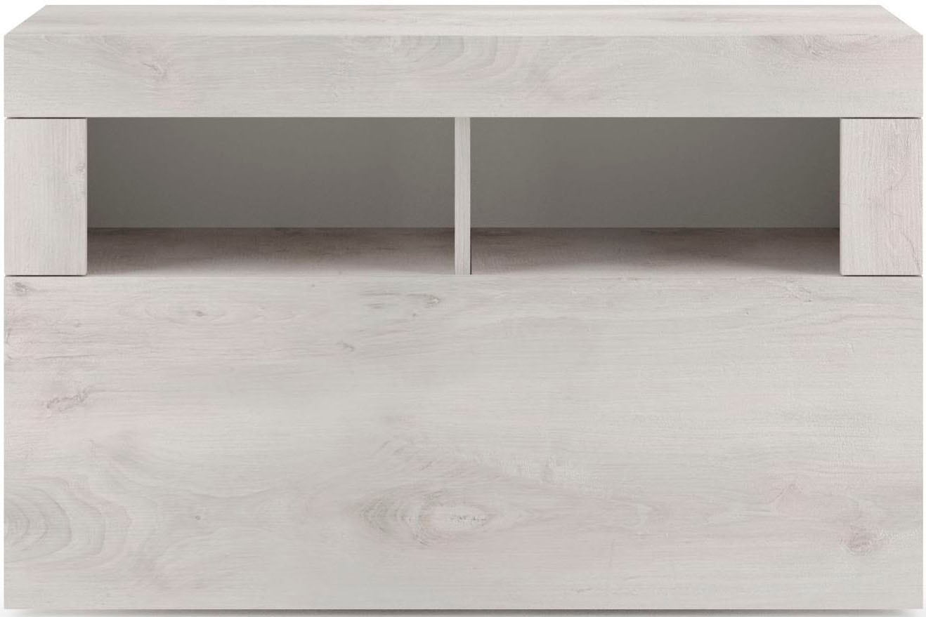 INOSIGN Garderobenschrank »Basic, Breite 91 cm, Höhe 59 cm, Schuhbank 1 Klappe«, Garderobenbank, moderne Rahmenoptik