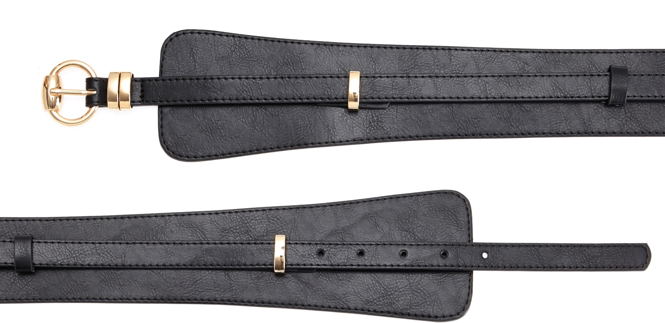 LASCANA Taillengürtel »2in1 Gürtel«, für Kleid & Overall, Bauchgürtel, abnehmbarer Hüftgürtel