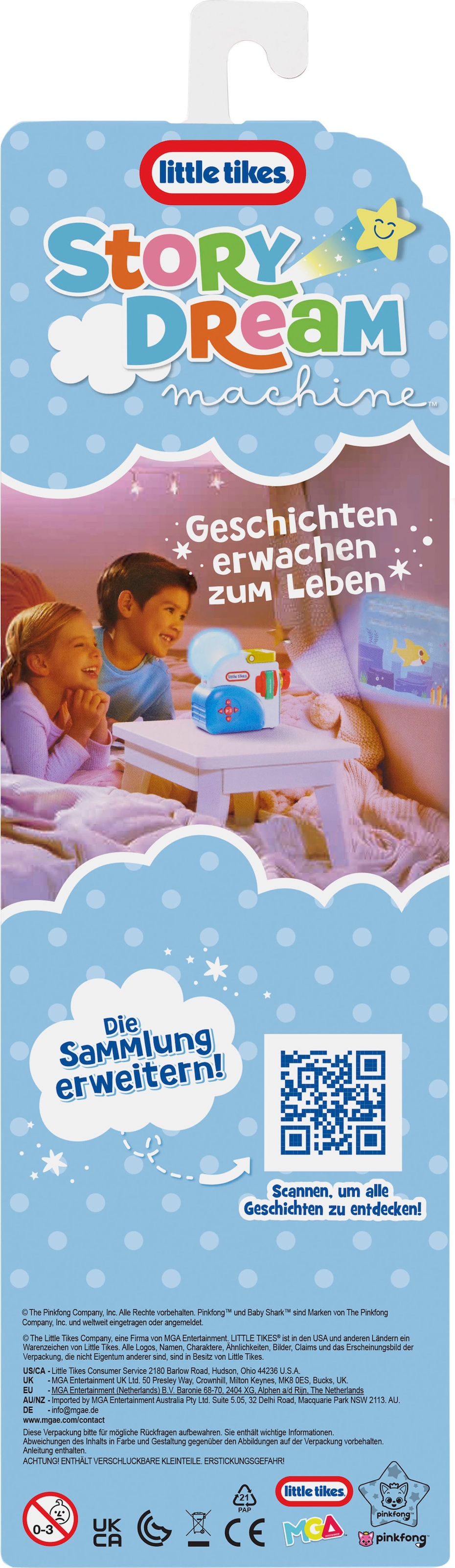 Little Tikes® Cassette de feuilleton audio »Story Dream Machine, Grosser Hai, Kleiner Hai Familien-Kollektion« passend für Story Dream Machine