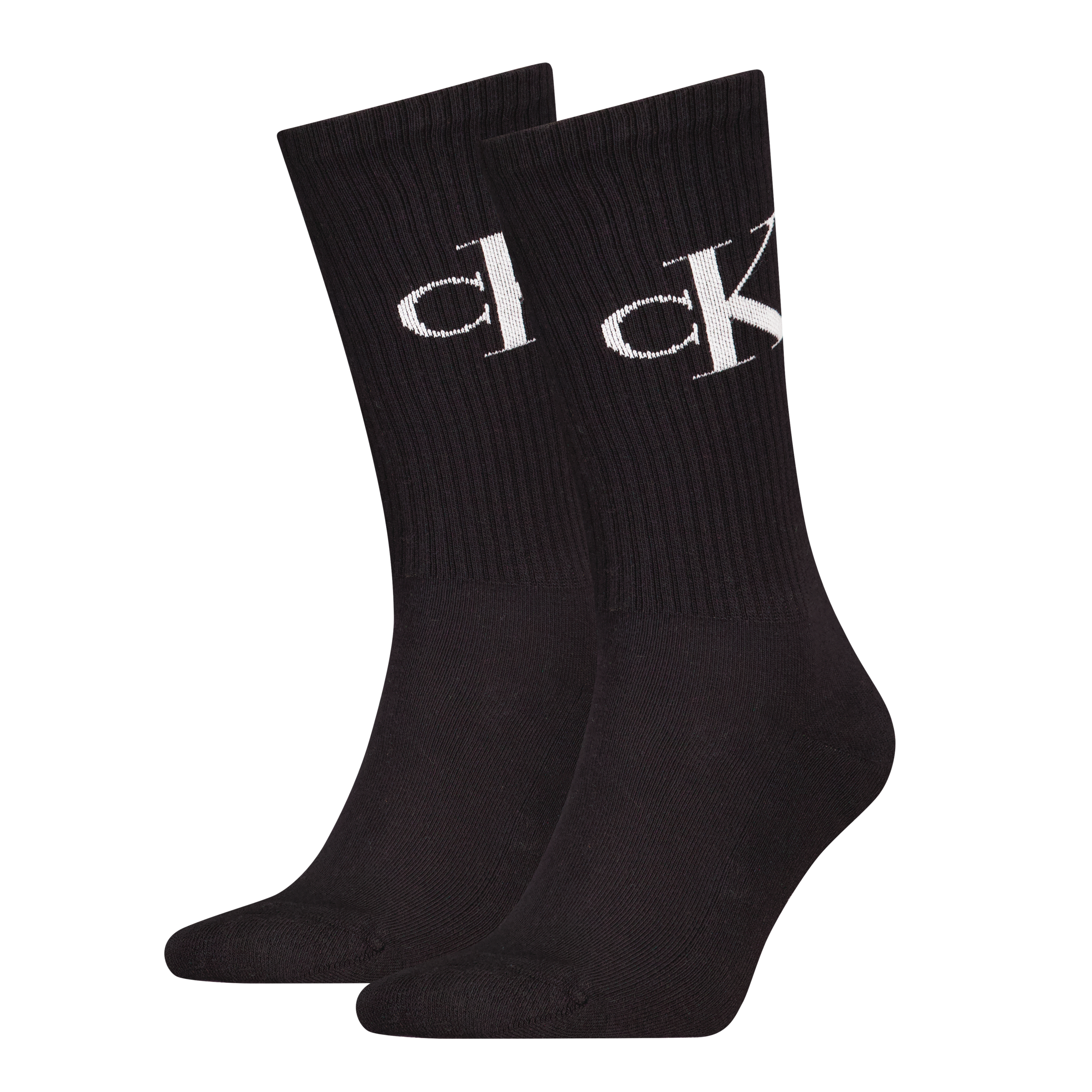 Calvin Klein Jeans Socken »CKJ MEN SOCK 2P MONOGRAM«, (2 Paar, 2 Paar), mit verstärkter Ferse