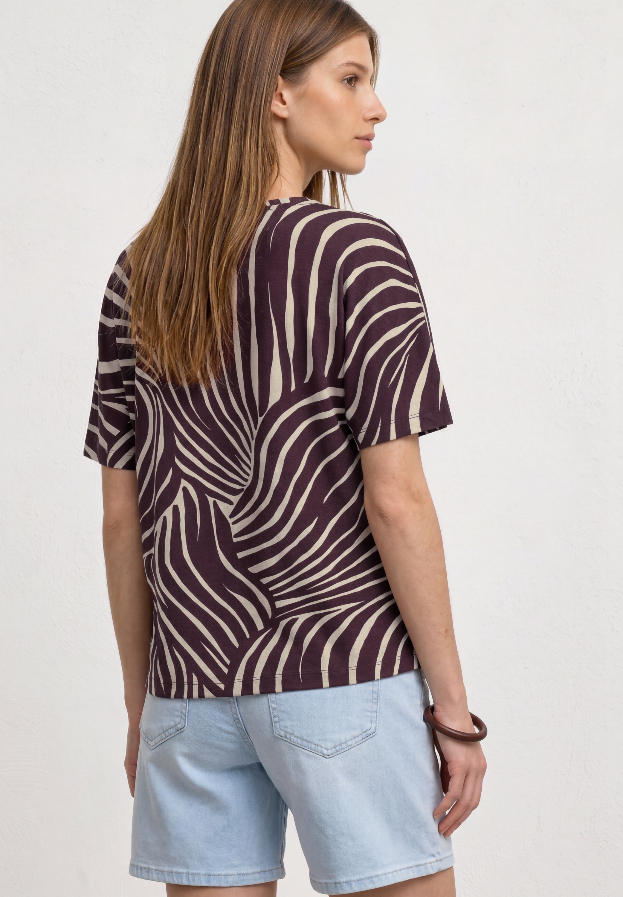 STREET ONE T-shirt mit Zebra Print