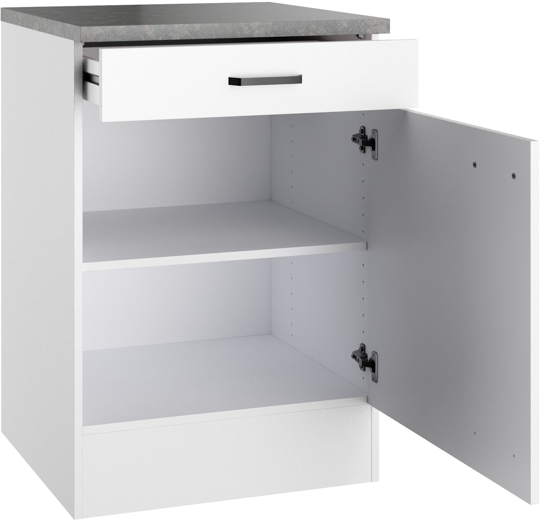 OPTIFIT Unterschrank »OPTImulti« Breite 60 cm, Tiefe 60 cm, mit 1 Tür, 1 Schubkasten, 1 Einlegeboden