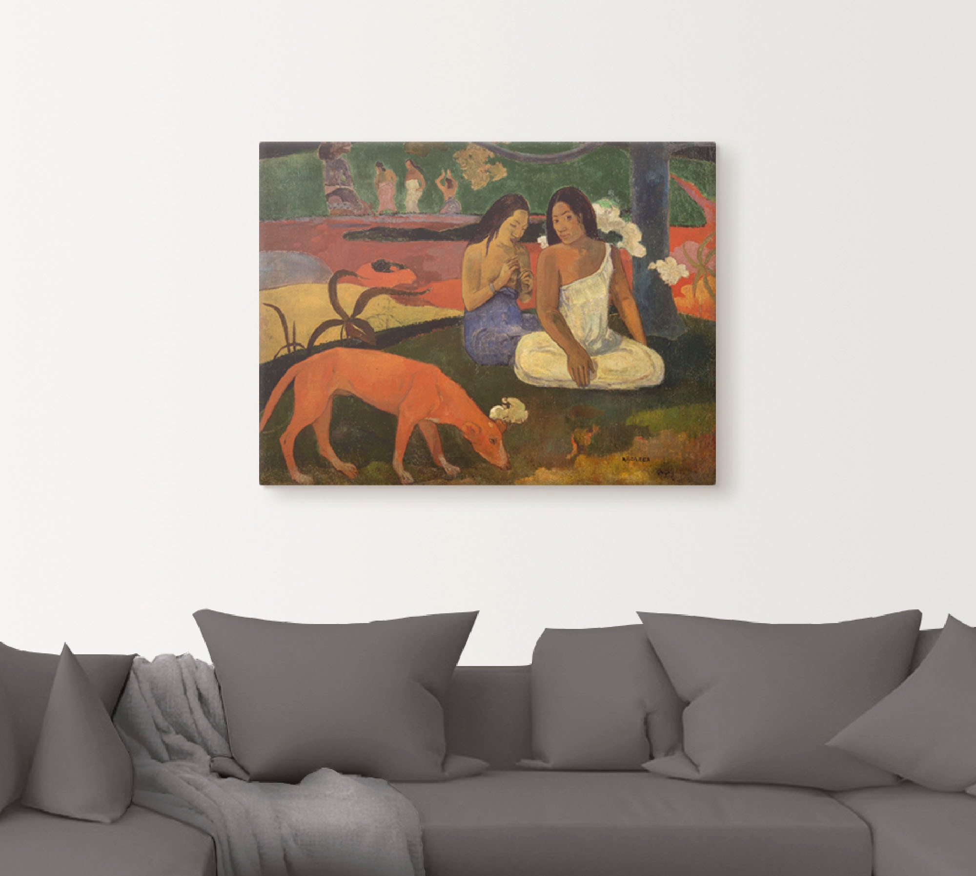 Artland Leinwandbild »Arearea (Der rote Hund). 1892«, Gruppen & Familien, (1 St.), auf Keilrahmen gespannt