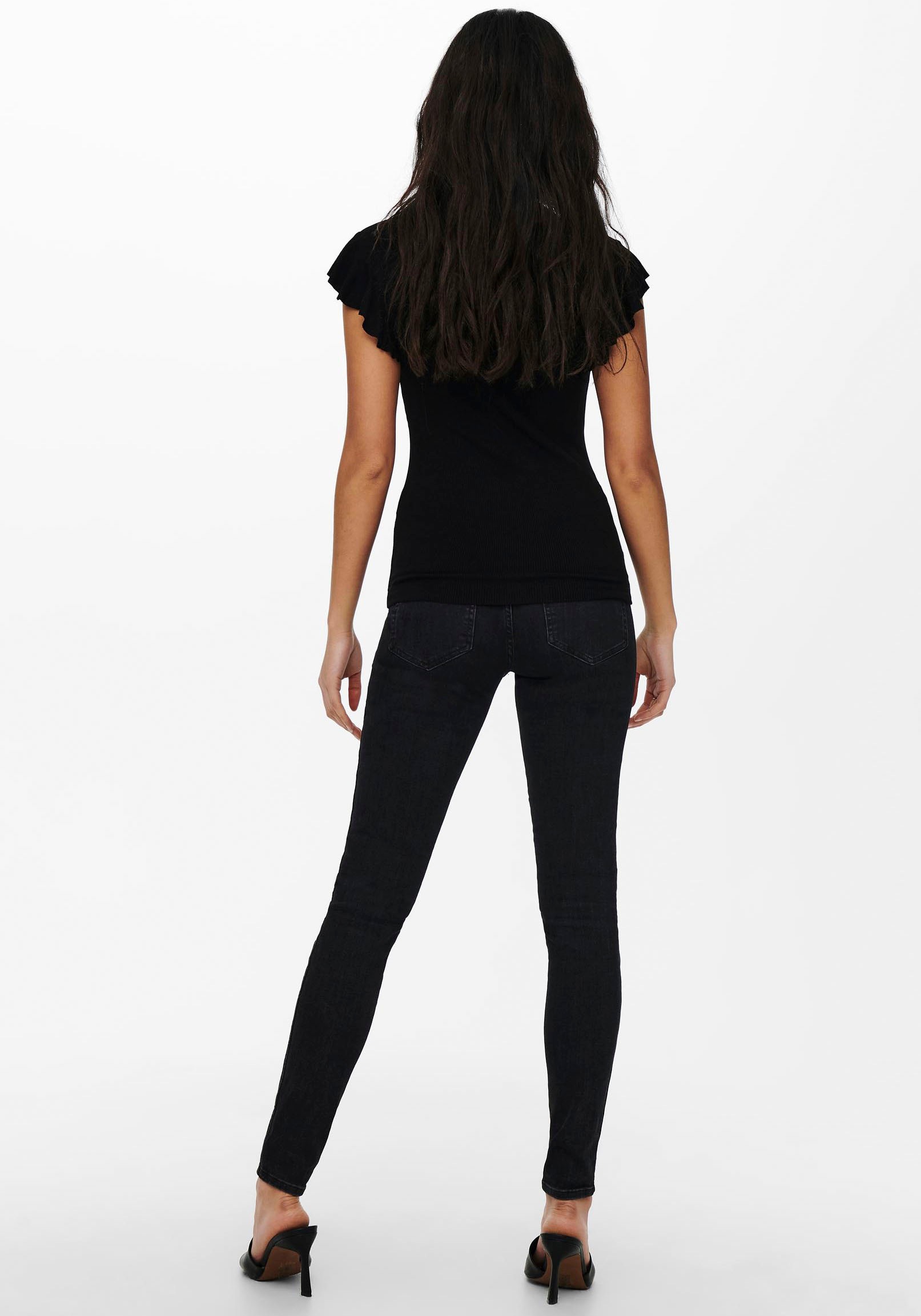 ONLY V-Shirt »ONLBELIA S/L TOP JRS NOOS«