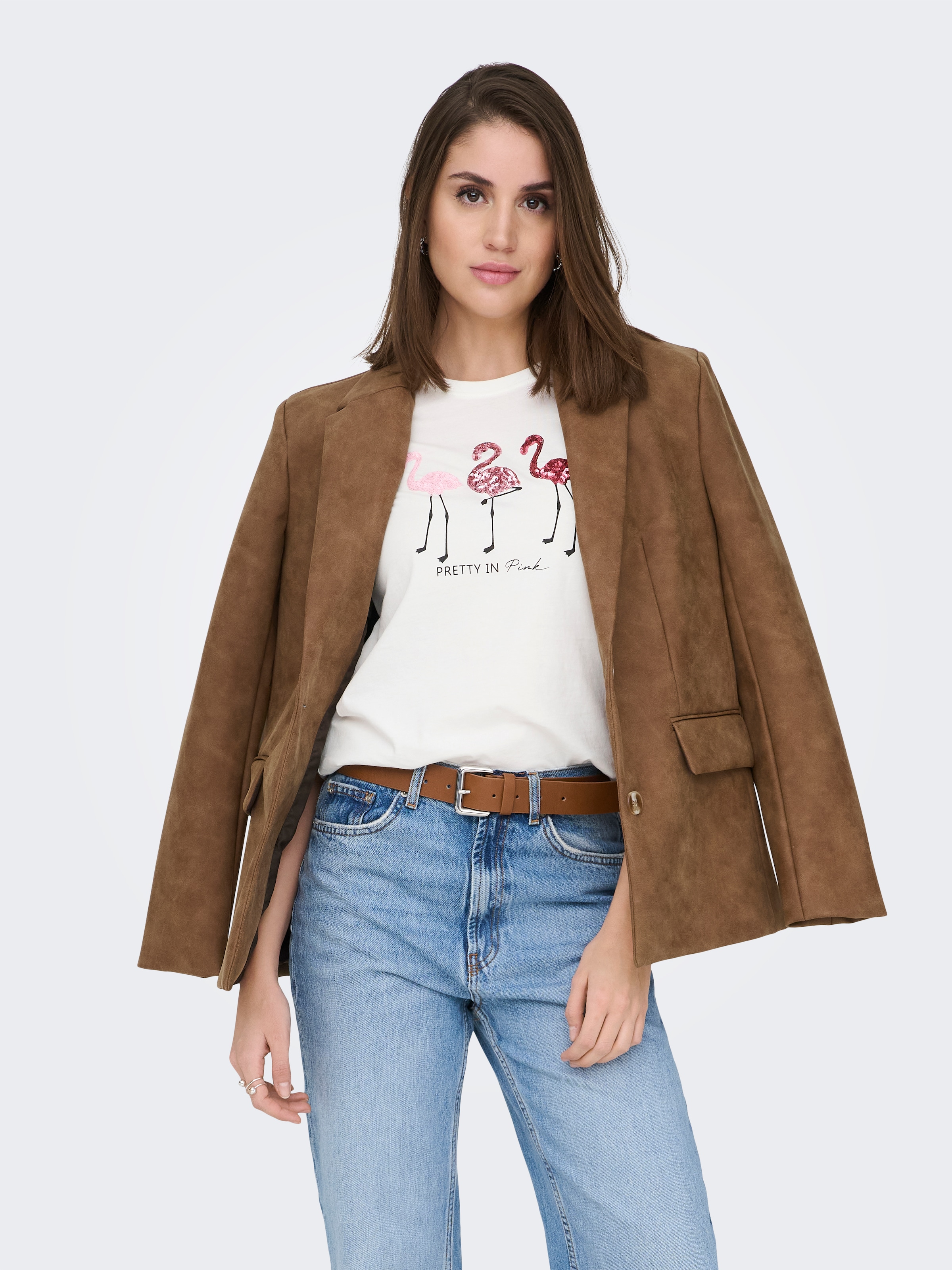 ONLY Kurzarmshirt »ONLKITA S/S TEE JRS NOOS« Baumwolle, regular fit