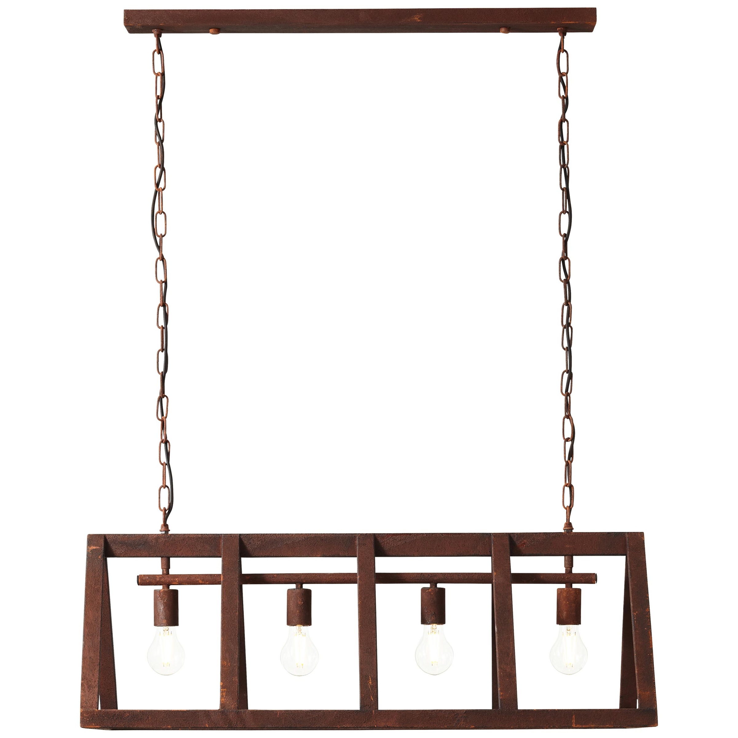 Image of Brilliant Leuchten Pendelleuchte »Matrix«, E27, 1 St., Hängelampe 4flg rostfarbend bei Ackermann Versand Schweiz