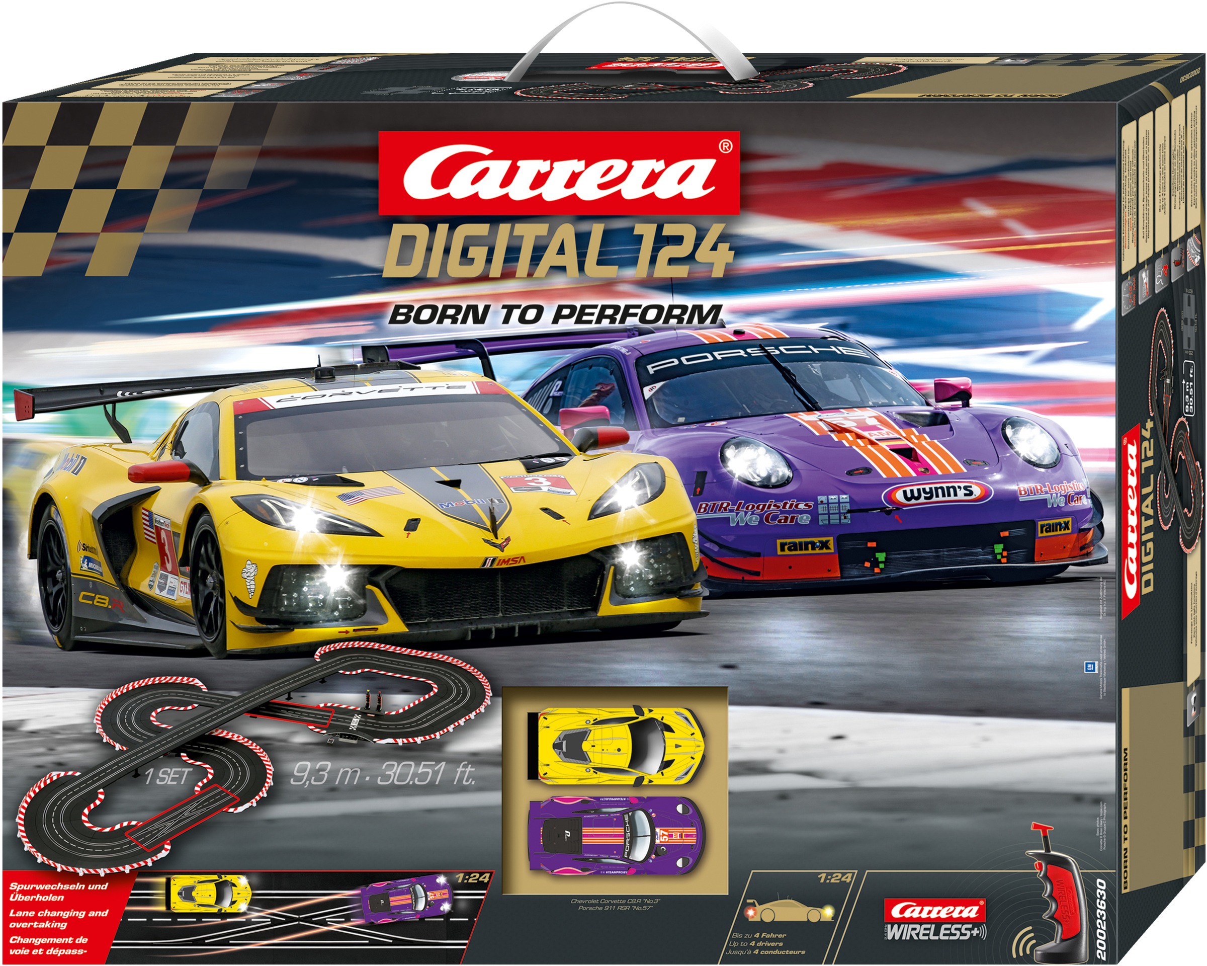 Image of Carrera® Autorennbahn »Carrera® Digital 124 - Born to Perfom« bei Ackermann Versand Schweiz