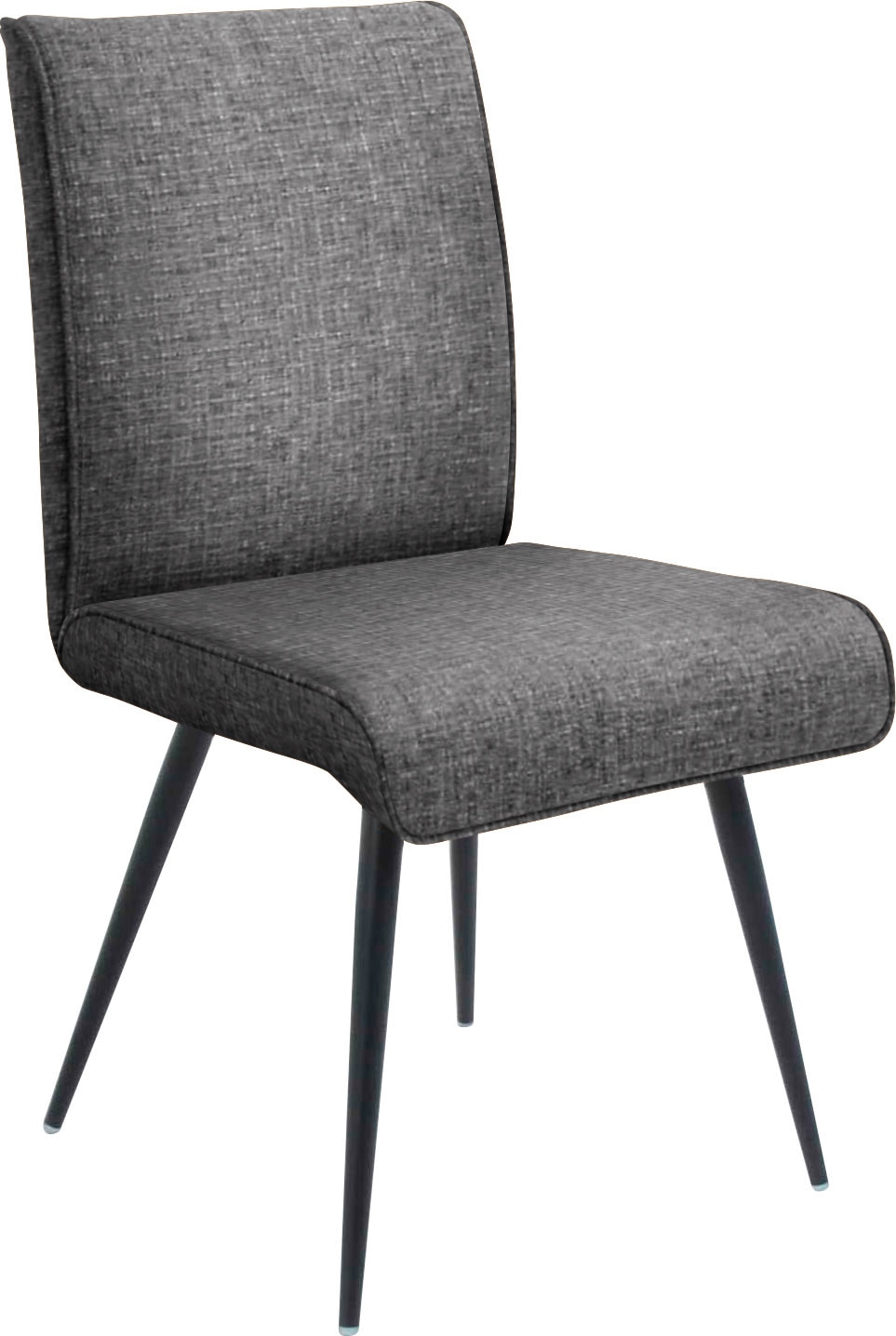 K+W Komfort & Wohnen 4-Fussstuhl »Giacomo I« () 1 Stk.4- Fussstuhl mit umlaufenden 4mm Keder am Rücken und Sitz, Metallfüsse