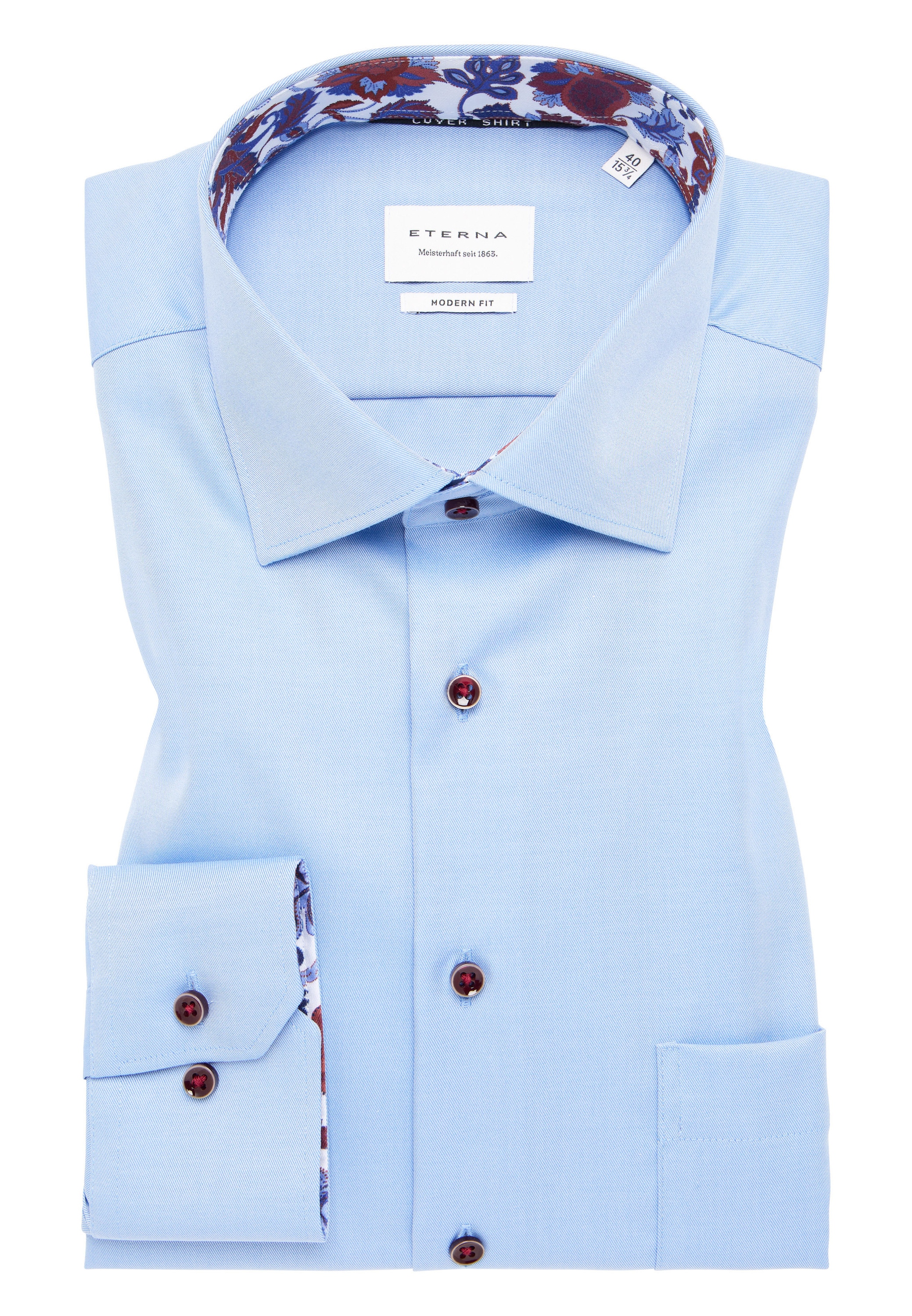 Eterna Langarmhemd »MODERN FIT«, NON IRON (bügelfrei)