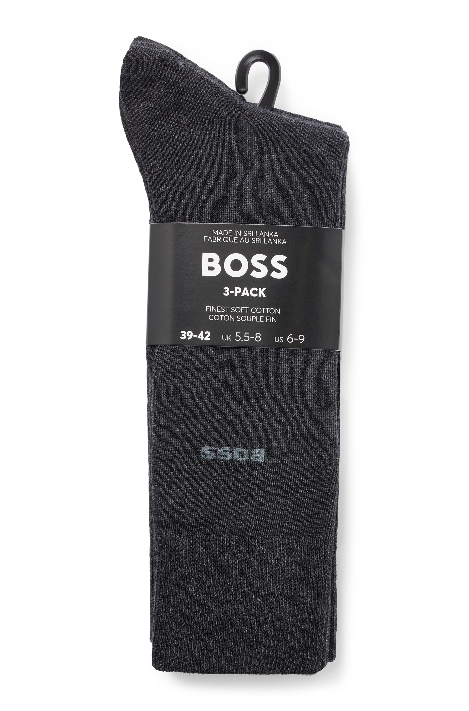 BOSS Chaussettes »3P RS Uni« 3 cuis tlg.