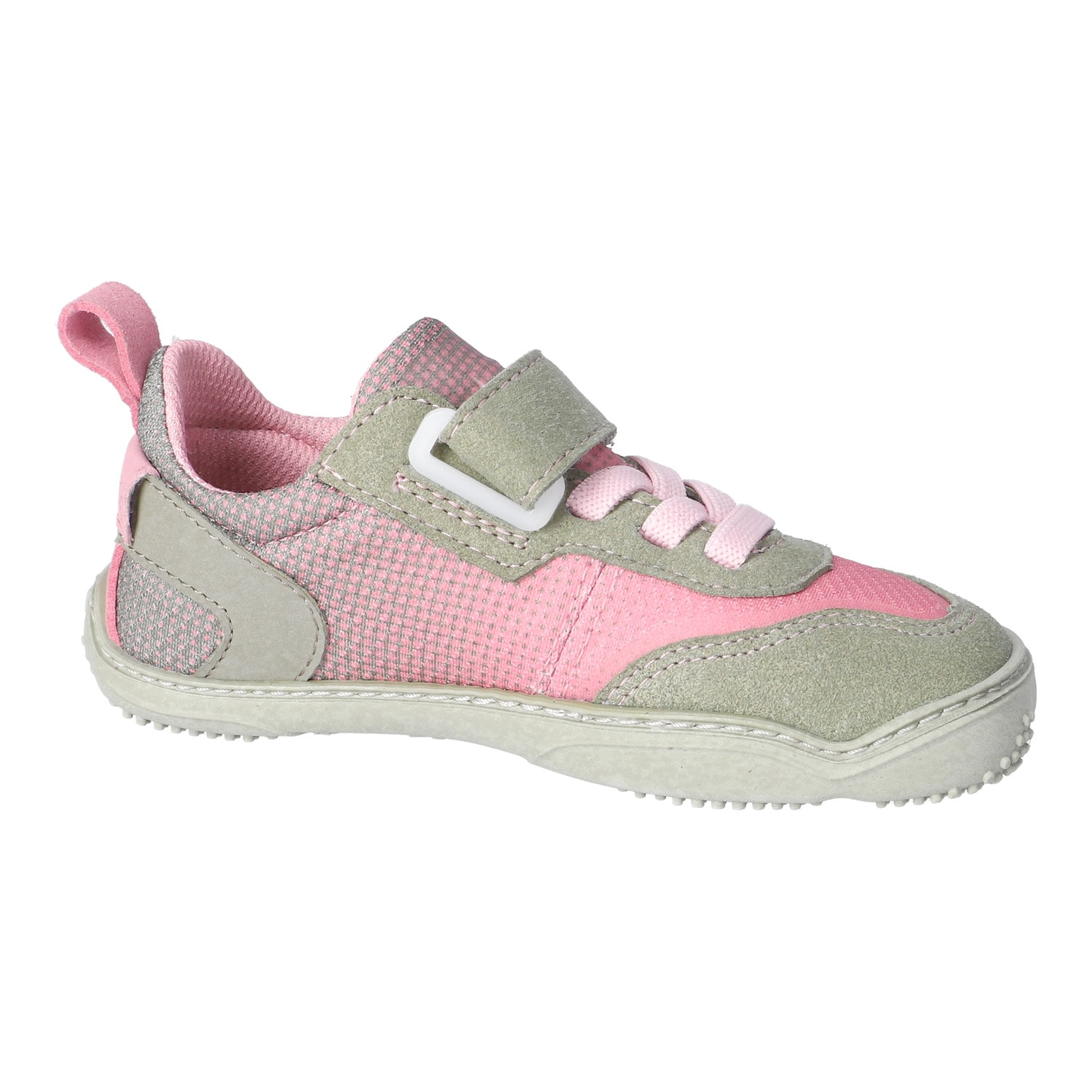 qnuffs Chaussures pieds nus »Fichte«  Chaussure à velcro, sneaker, chaussure basse avec empiècements contrastés
