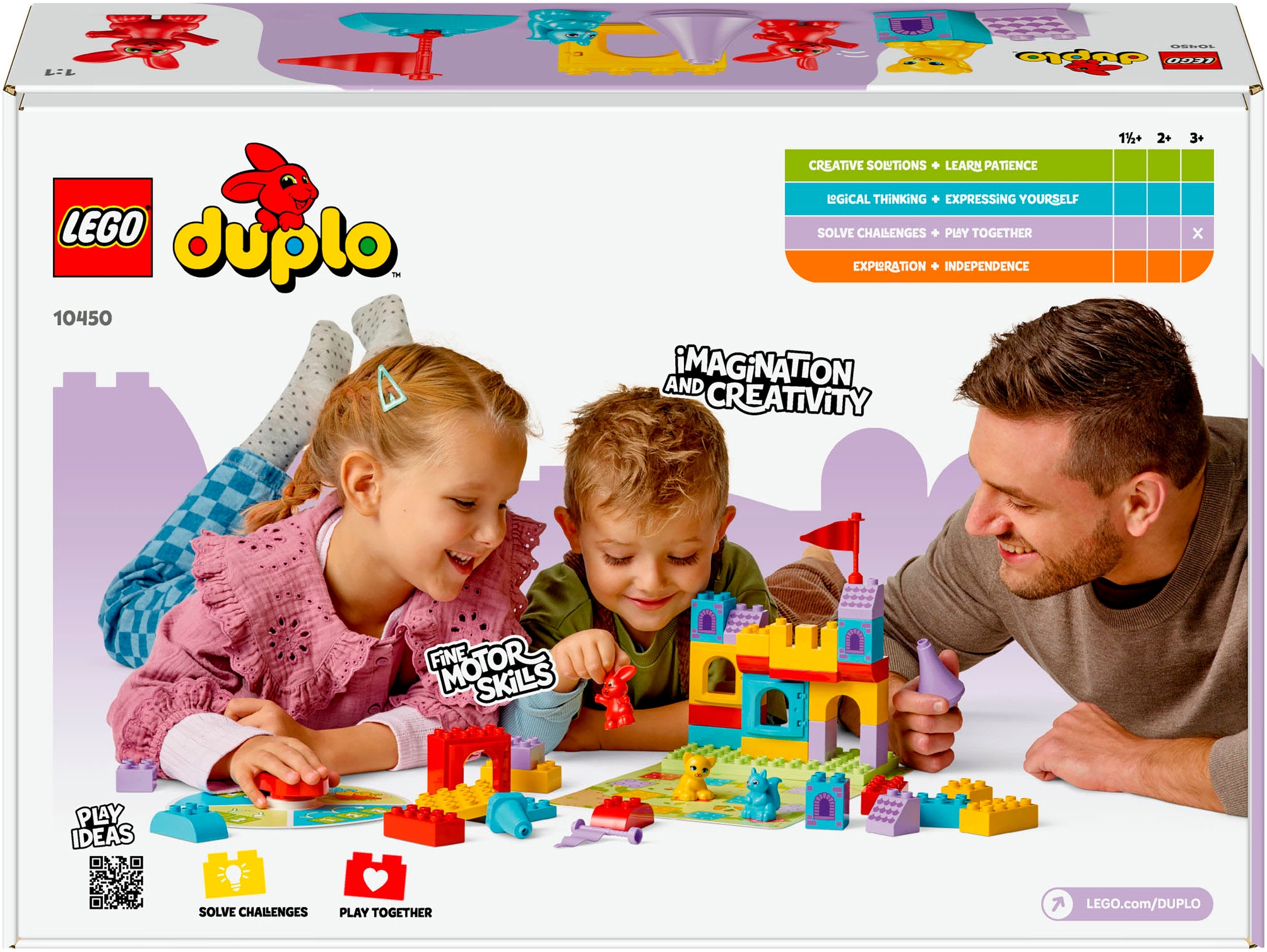 LEGO® Konstruktionsspielsteine »Hopsys Burgspiel (10450), LEGO DUPLO Town« Made in Europe