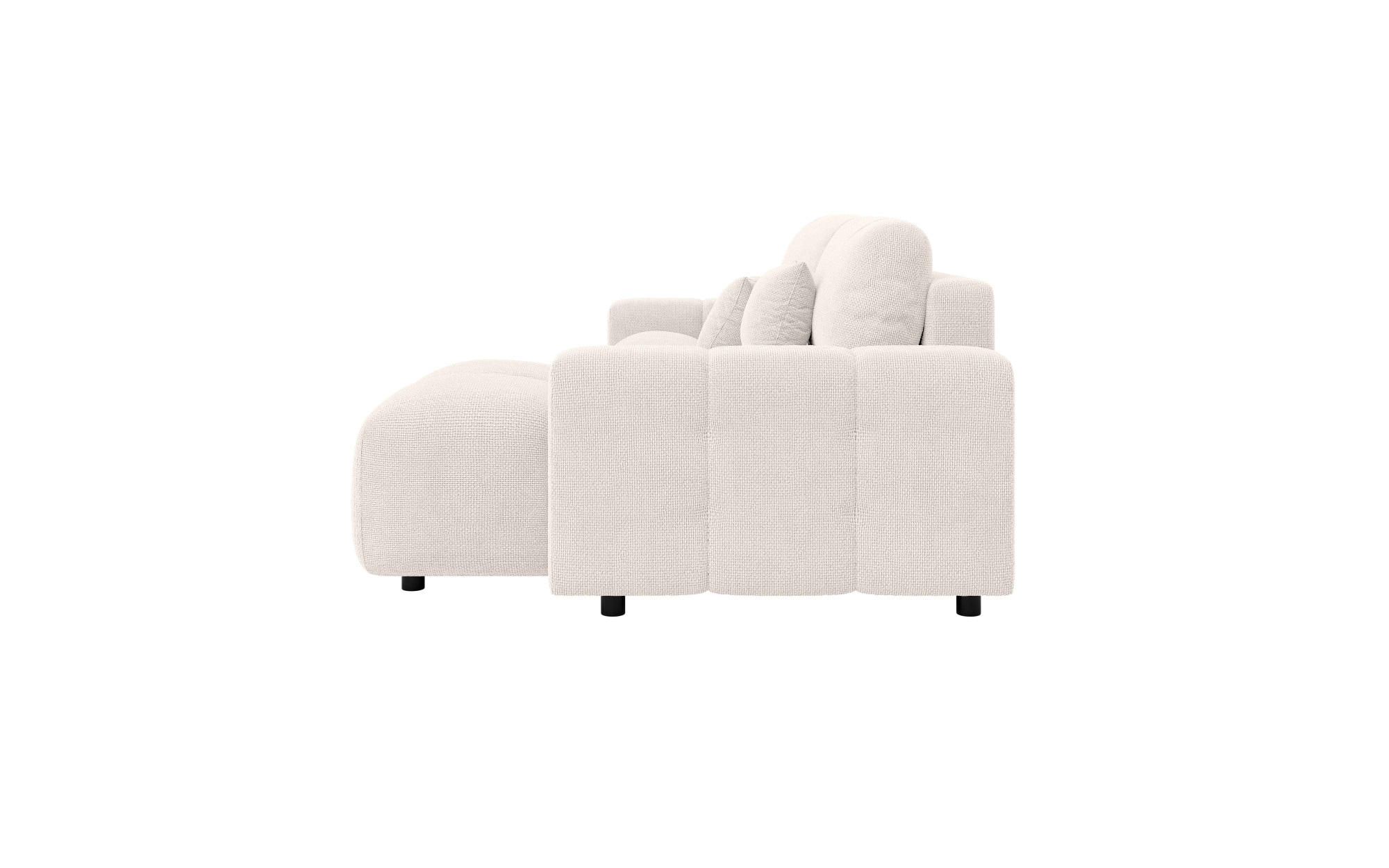 INOSIGN Ecksofa »FELICI, Schlafsofa 233cm, L-Form mit Recamiere beidseitig montierbar«, Designsofa mit Bettfunktion und Bettkasten, Masse B/T/H: 233/142/88 cm