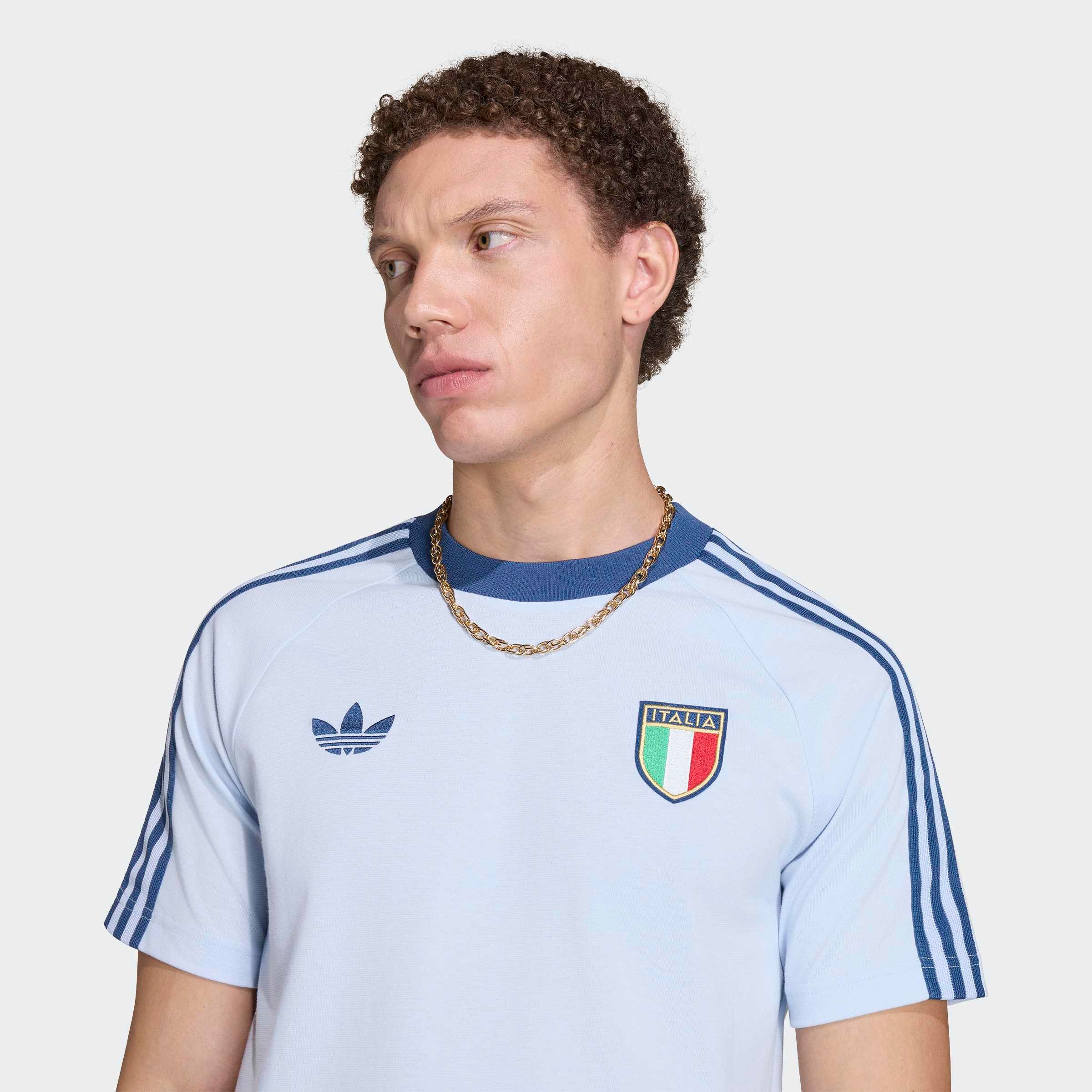 adidas Performance T-shirt »ITALIEN ORIGINALS« style sportif, sans fermeture, en coton