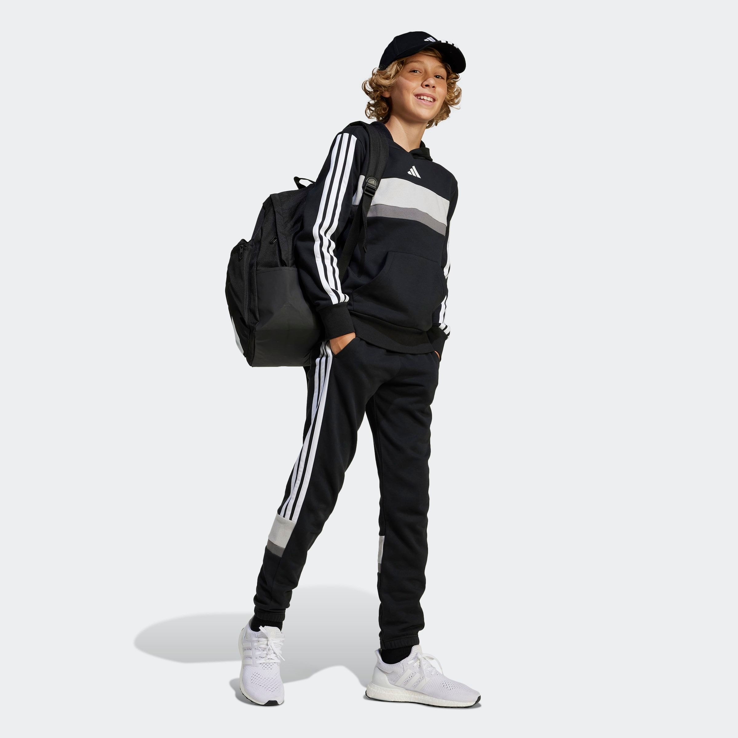 adidas Sportswear Kapuzensweatshirt »J 3S TIB FL HD«
