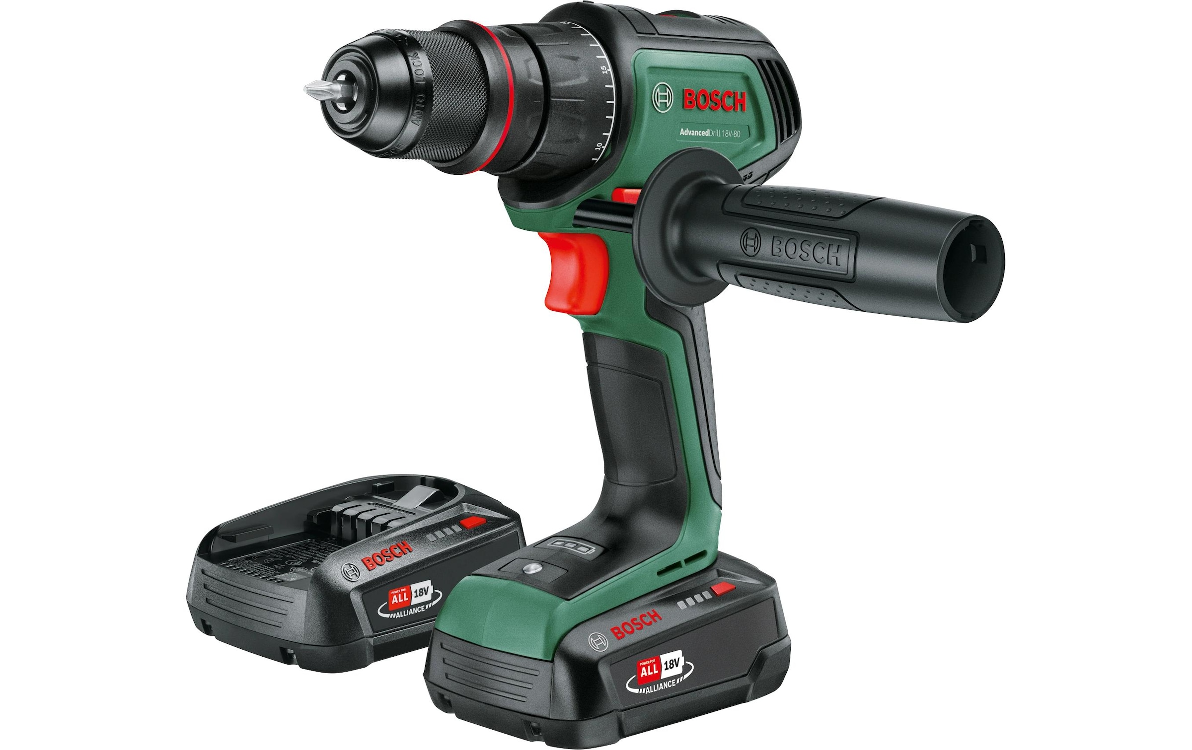 BOSCH Bohrschraube »AdvancedDrill 18 V-80 Quicksnap 2 x Akku«