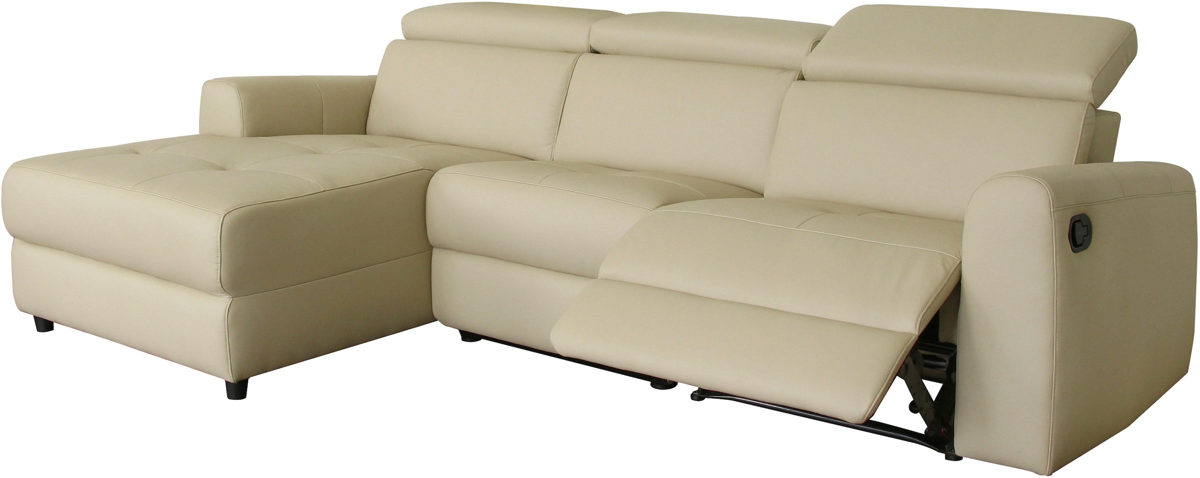 Home affaire Canapé d'angle »Sentrano, L-Form,« 275 cm, man. o. elektr. Relaxfunktion und USB/Kopfverstellung