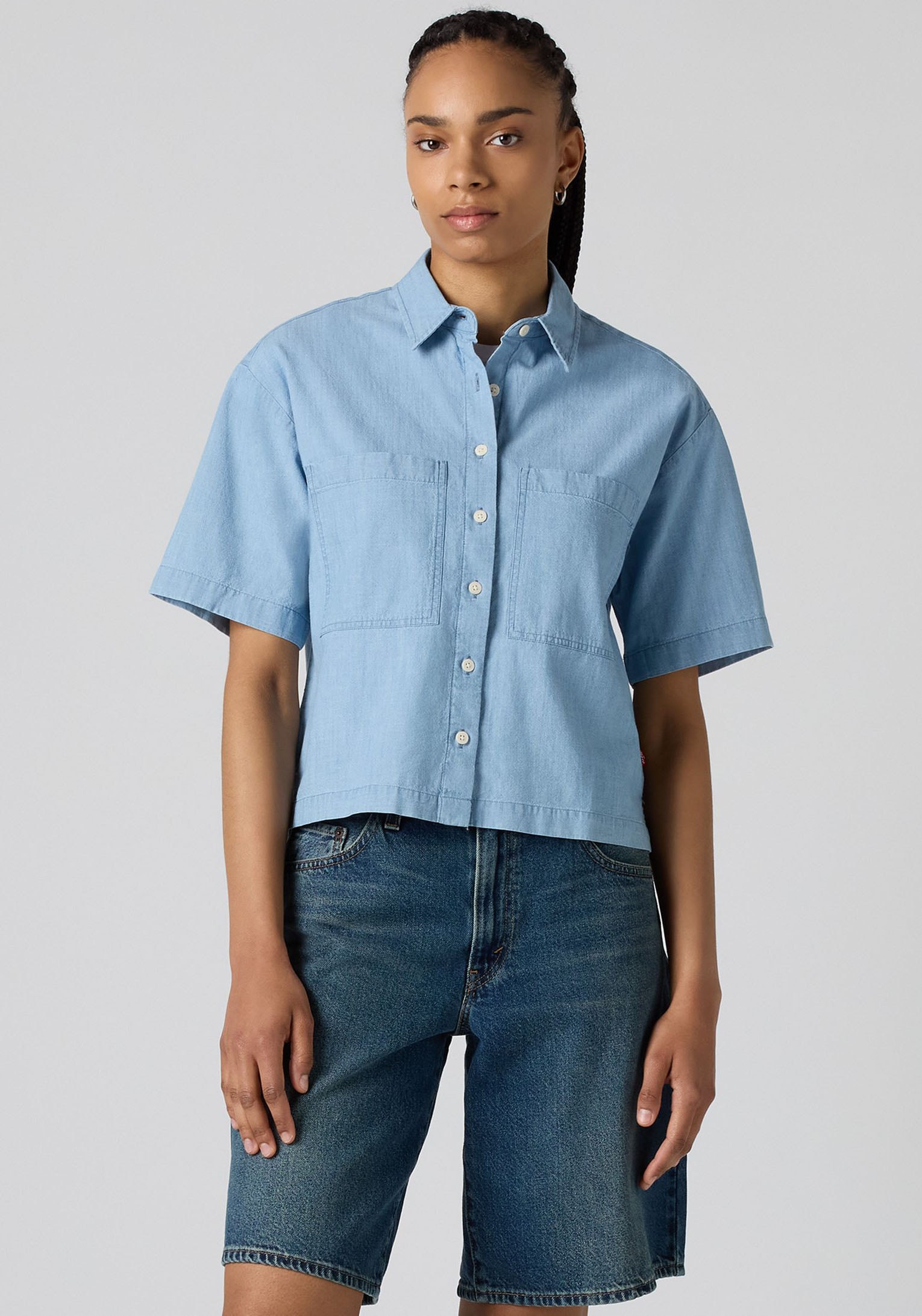Image of Levis Hemdbluse "HARLIE SS CROPPED SHIRT" mit Taschen