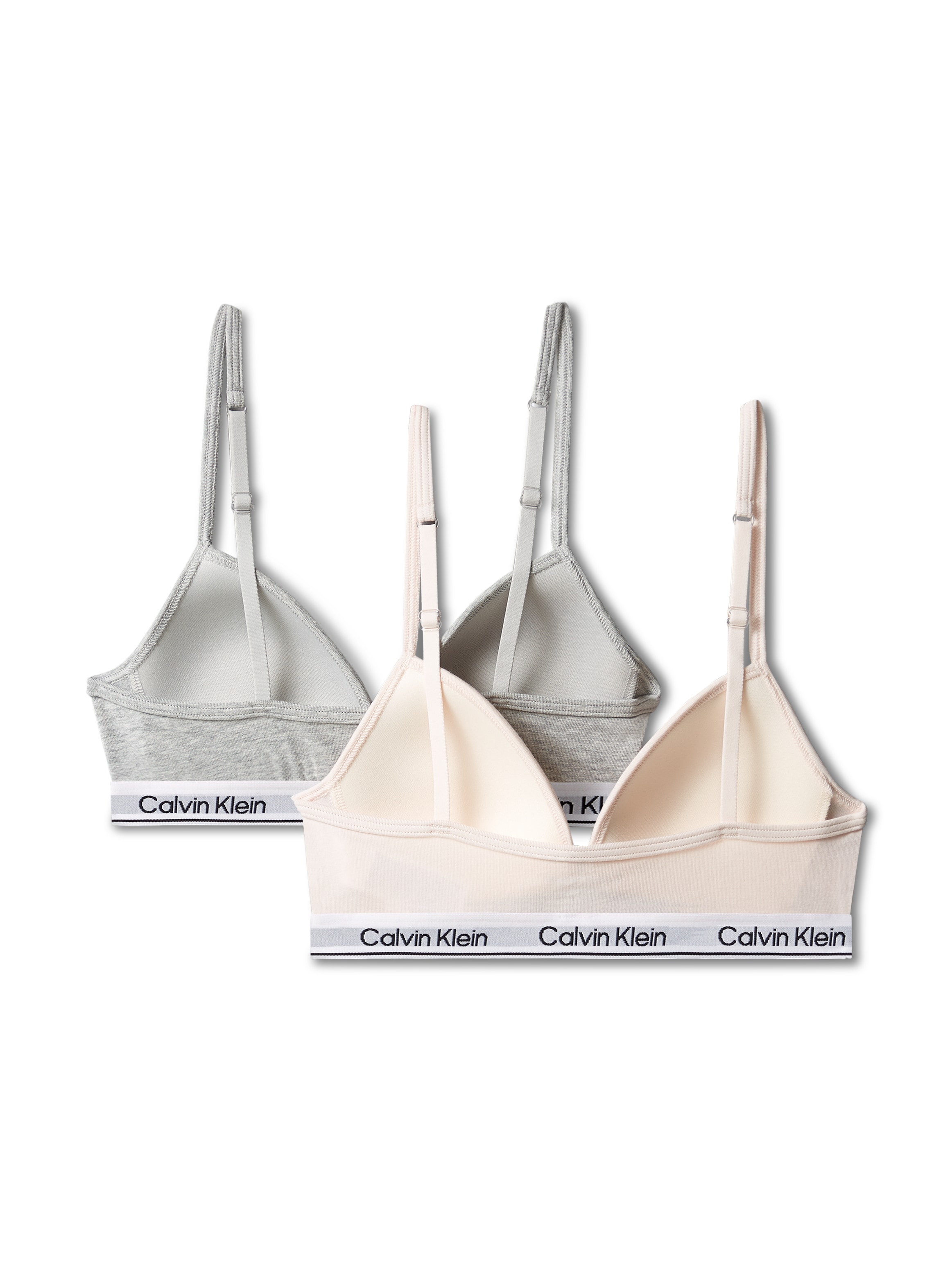 Calvin Klein Underwear Soutien-gorge triangle »2PK TRIANGLE« Paquet, pack de 2, 2 cuis Avec bande à logo