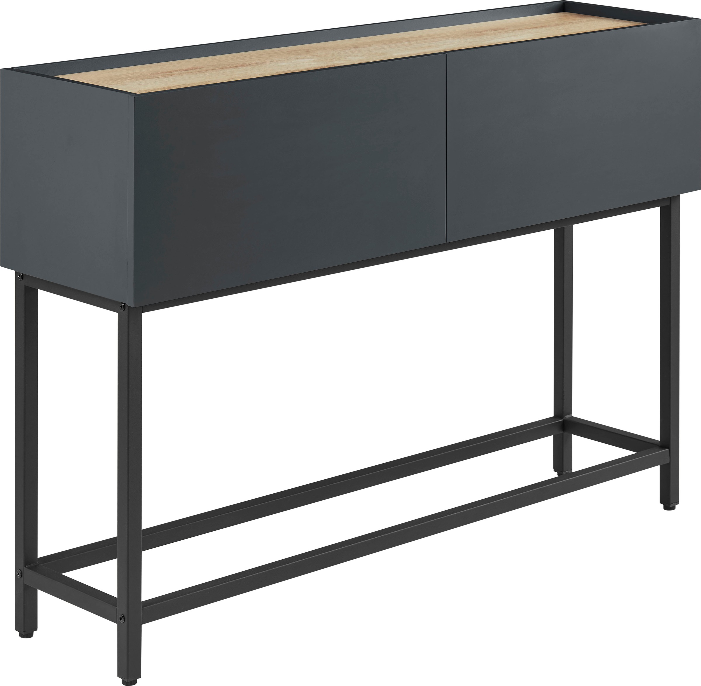 Image of GOODproduct Konsolentisch "Azly" pflegeleichte Melaminoberfläche, Metallgestell, Breite 120 cm