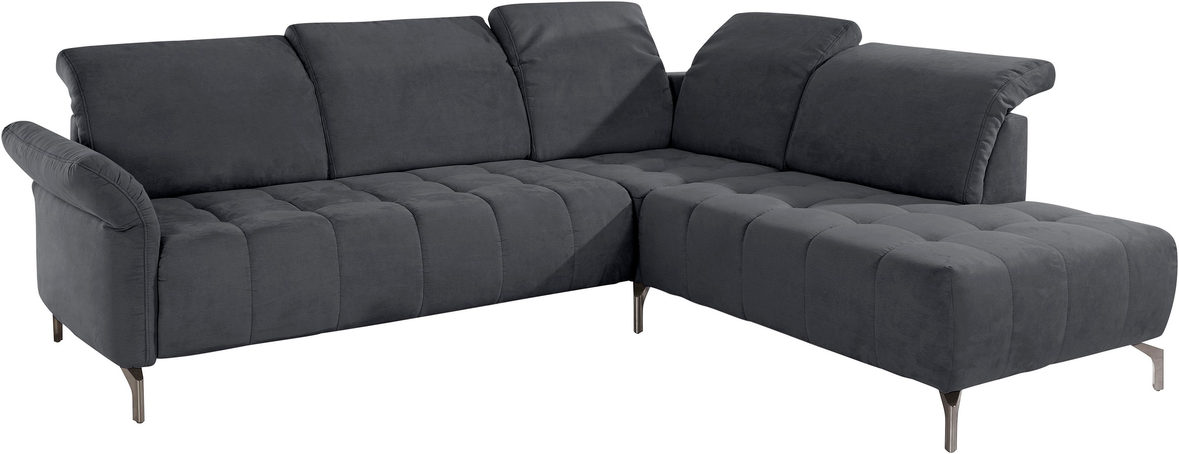 INOSIGN Ecksofa »Fresh L-Form«, Federkern, wahlweise Kopfteilverstellung und motorischer Vorziehsitz