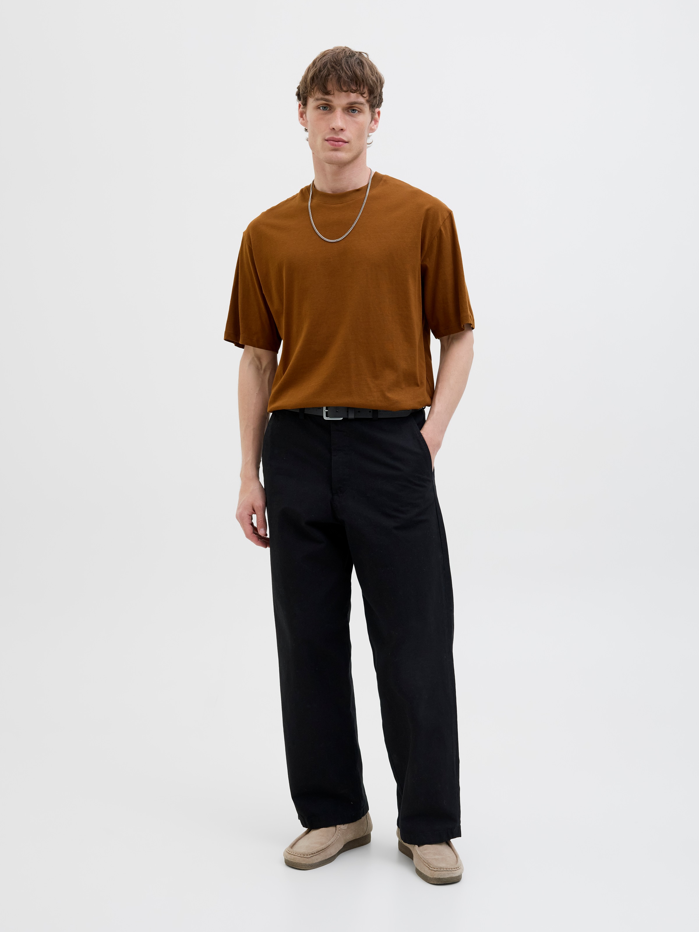 Jack & Jones Oversize-Shirt »JJEBRADLEY TEE SS O-NECK NOOS«, mit Rundhalsausschnitt