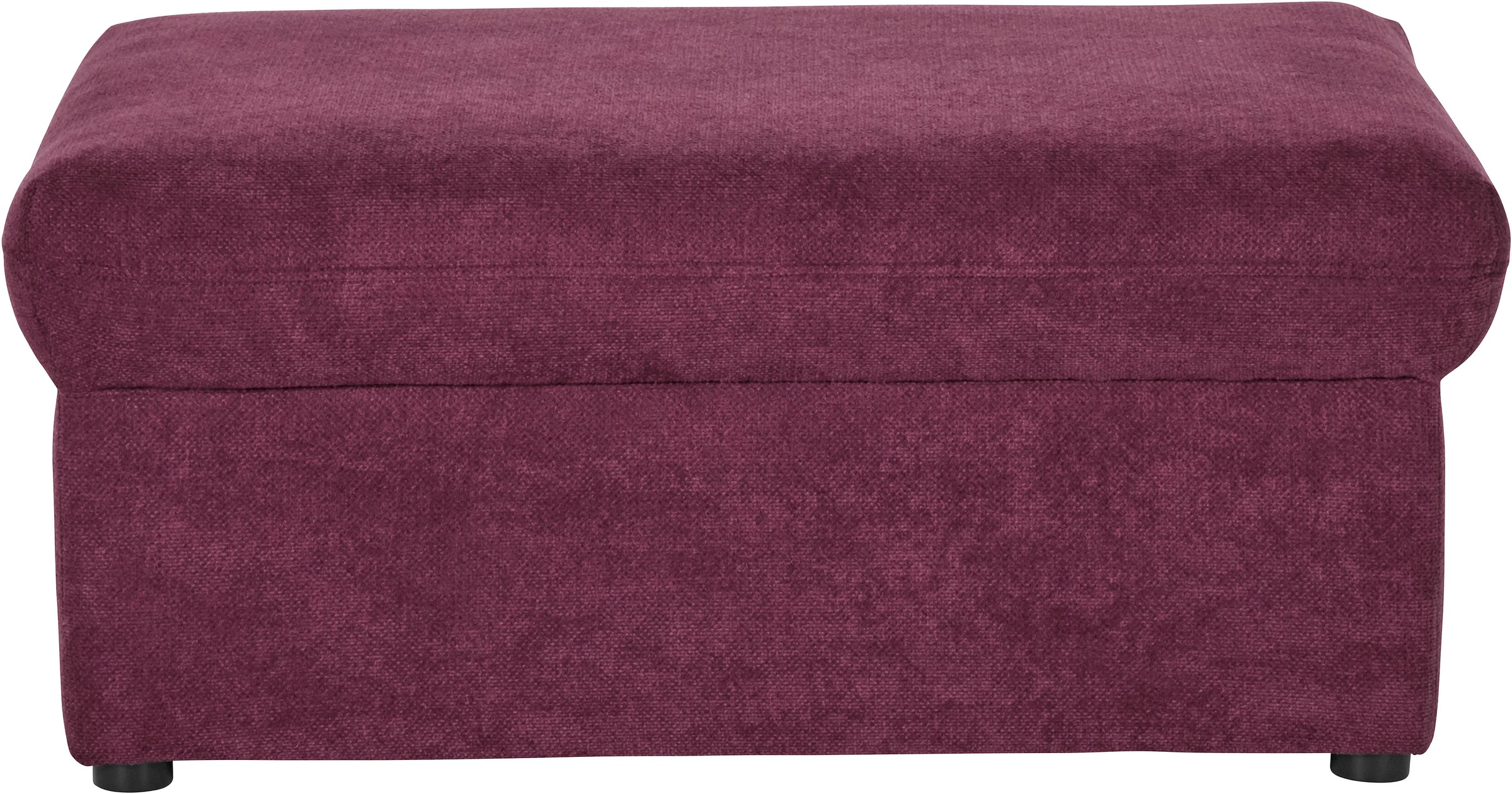 DOMO collection Hocker »Topper«, mit Wellenunterfederung, auf Kunststoffgleitern